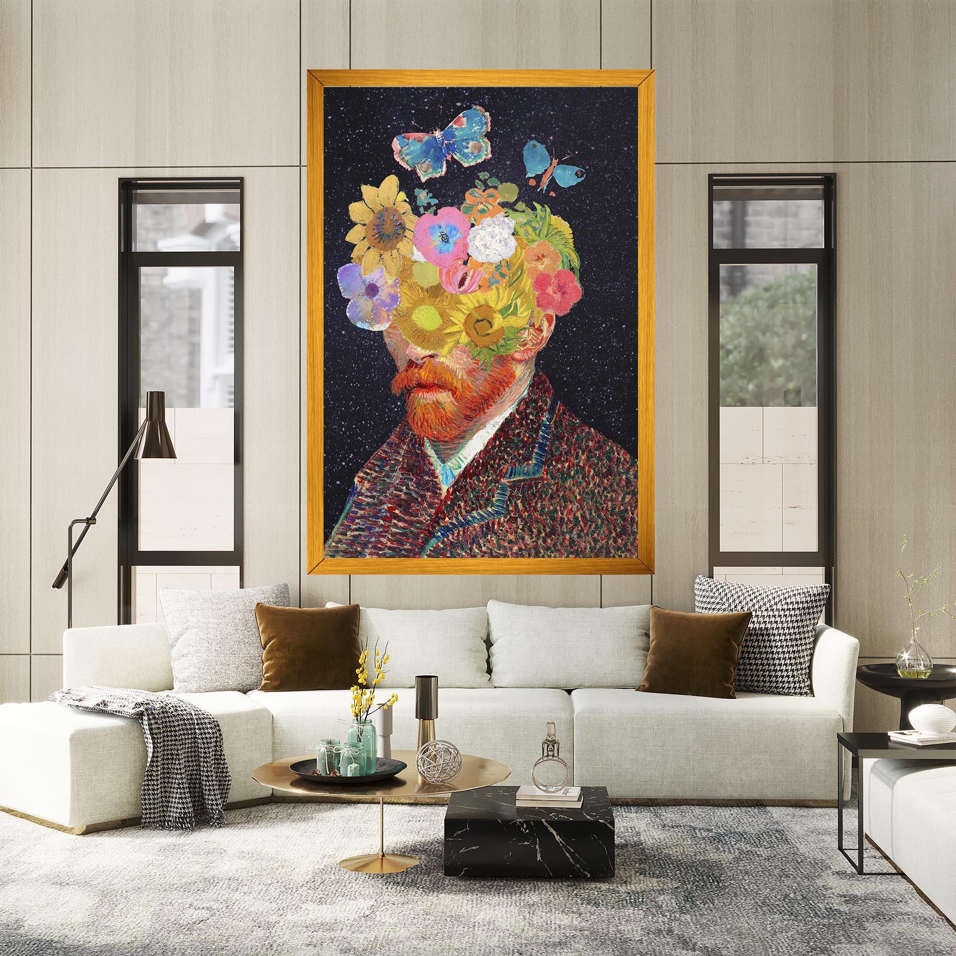 Vászonkép Flower Self Portrait mockup 2