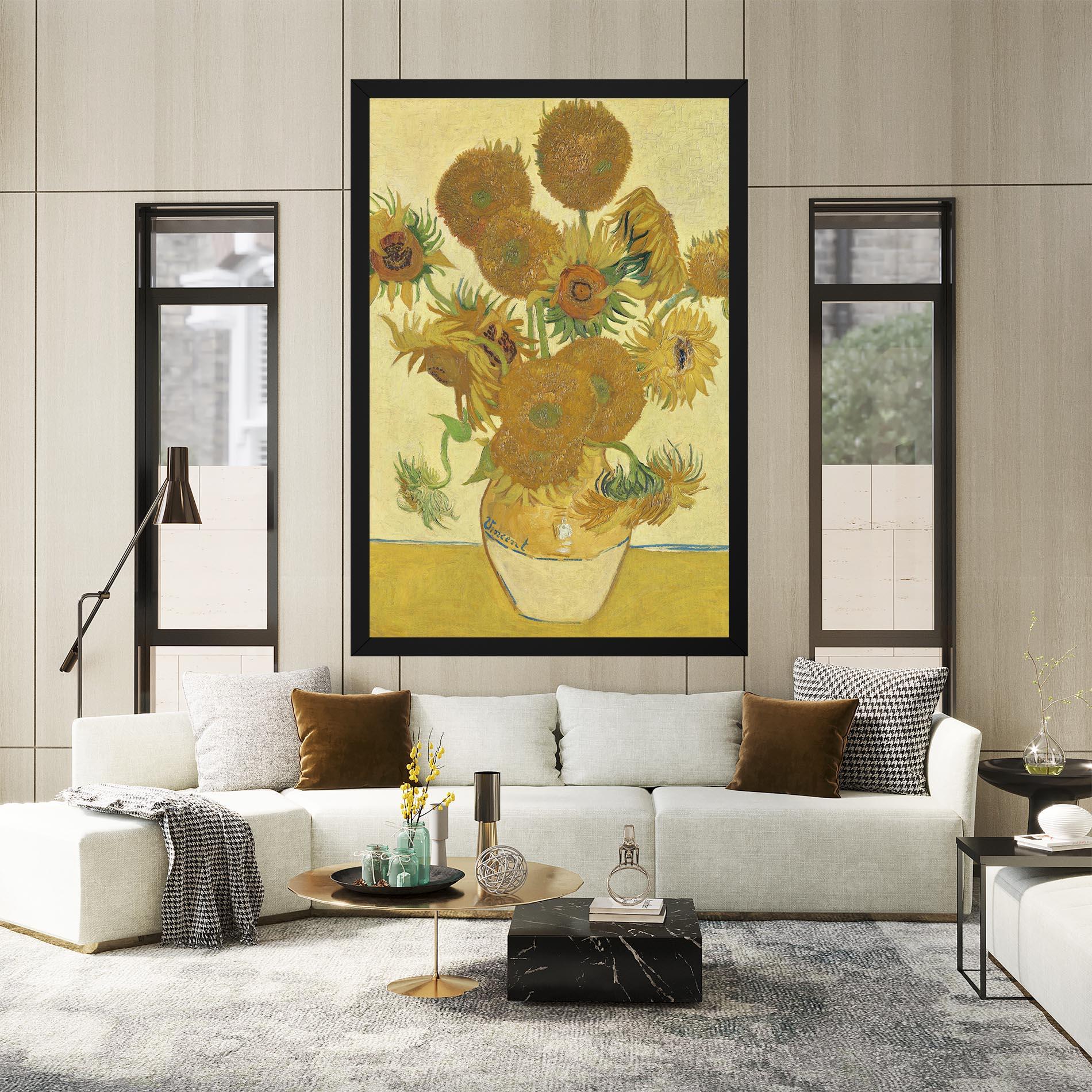 Vászonkép Sunflowers Vase Art mockup 2