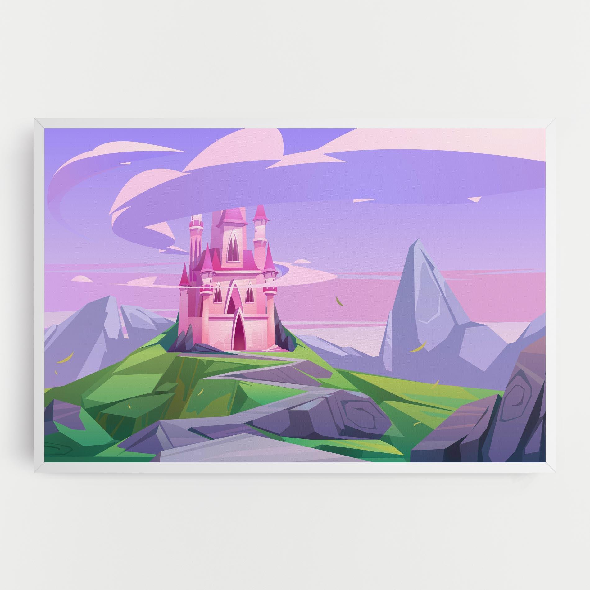 Vászonkép Pink Castle mockup 0