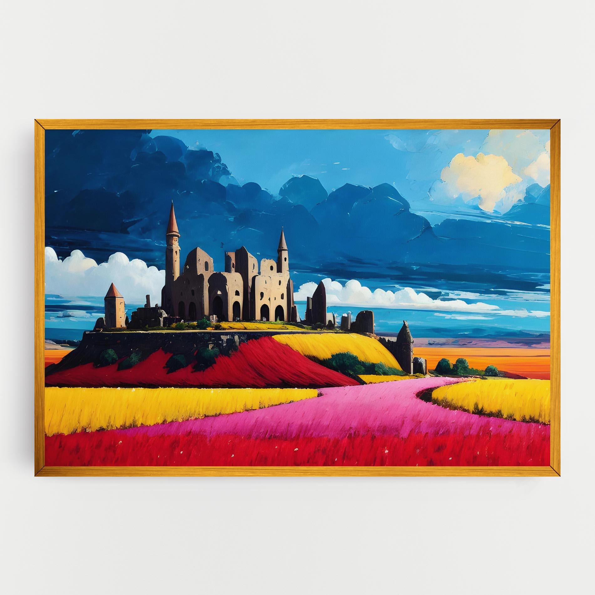 Vászonkép Antique Building Art mockup 0