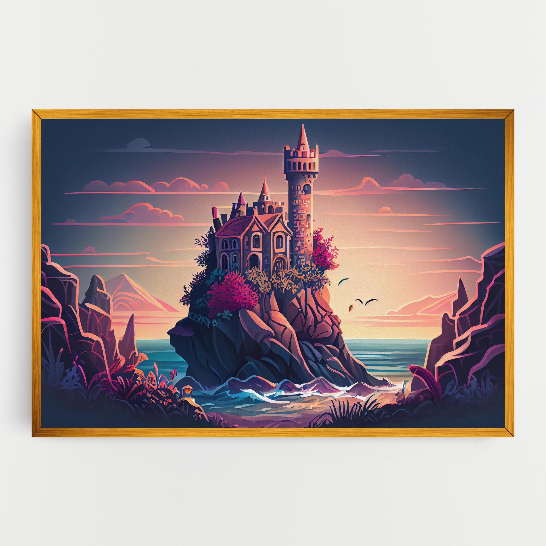 Vászonkép Cliff Castle mockup 0