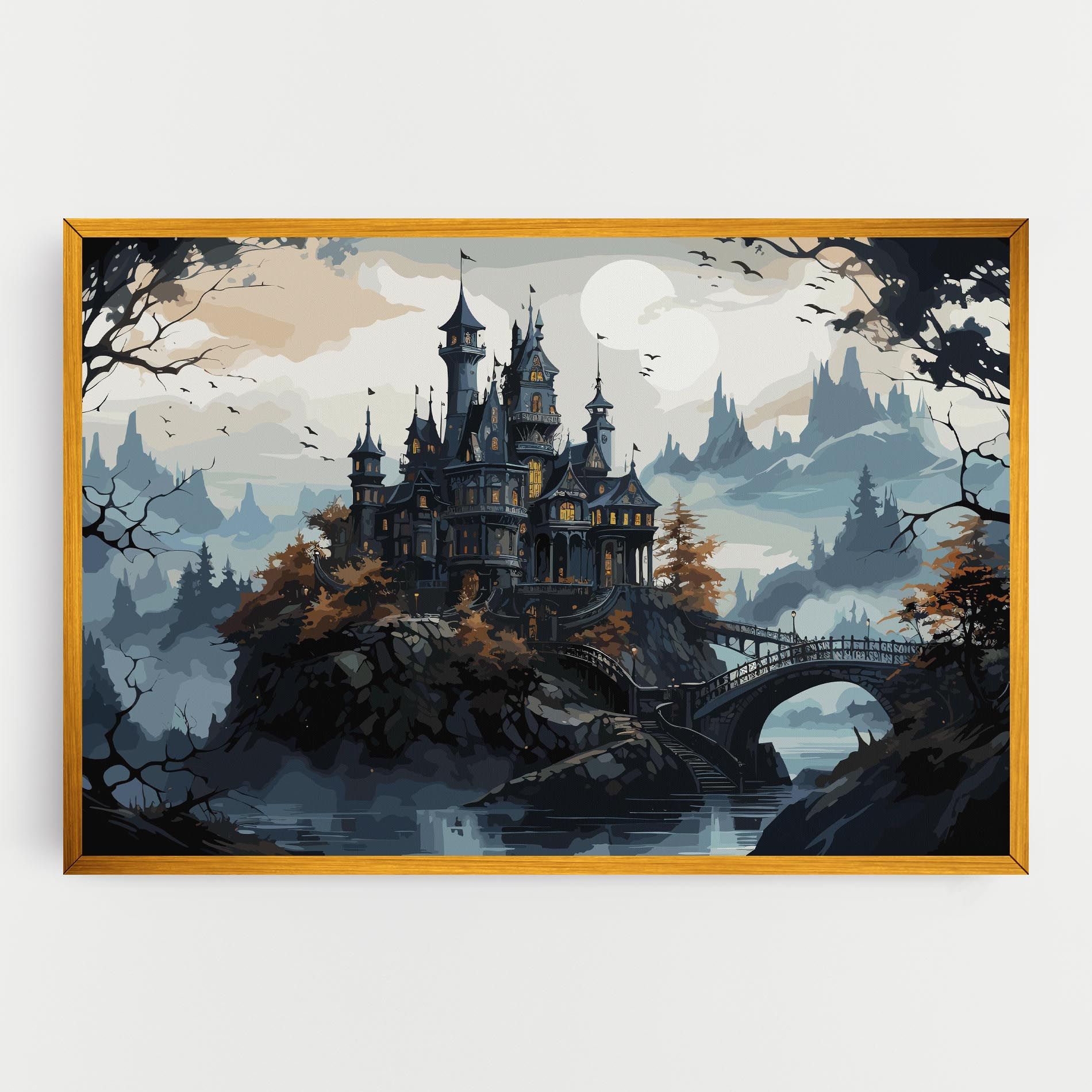 Grey Big Castle mockup 0