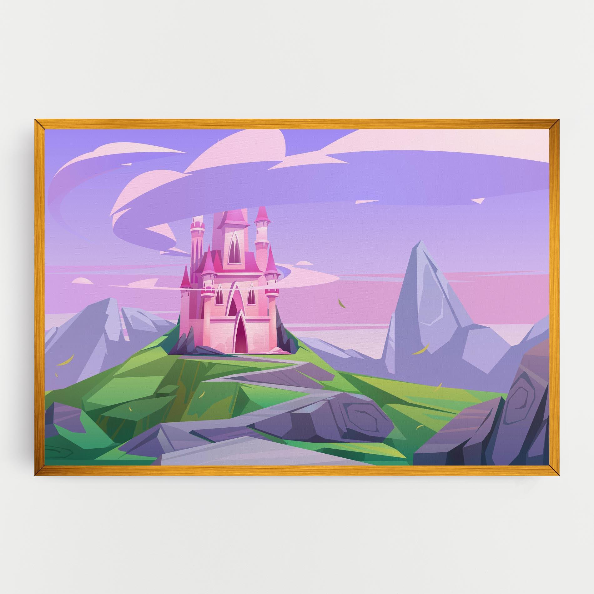 Vászonkép Pink Castle mockup 0
