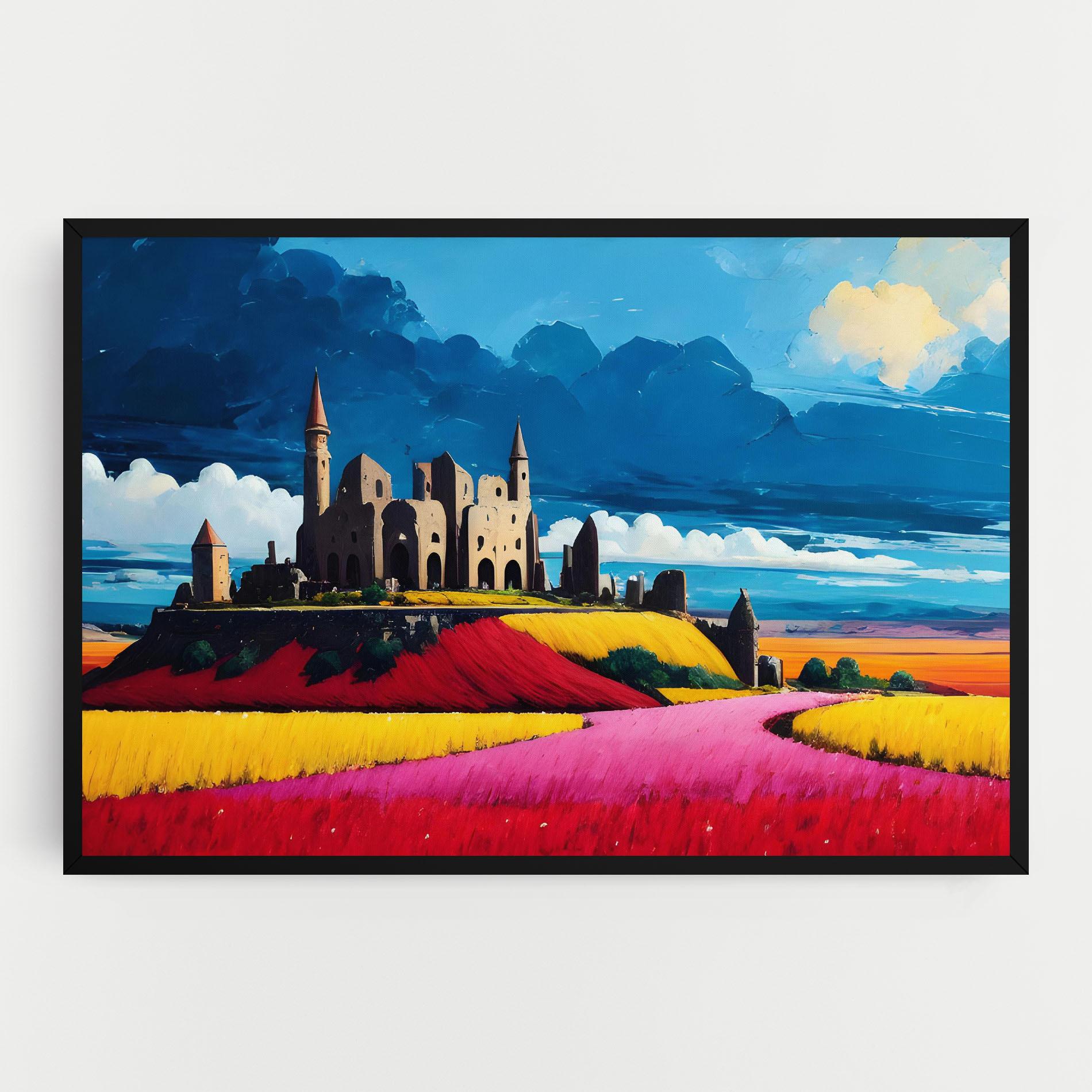 Vászonkép Antique Building Art mockup 0