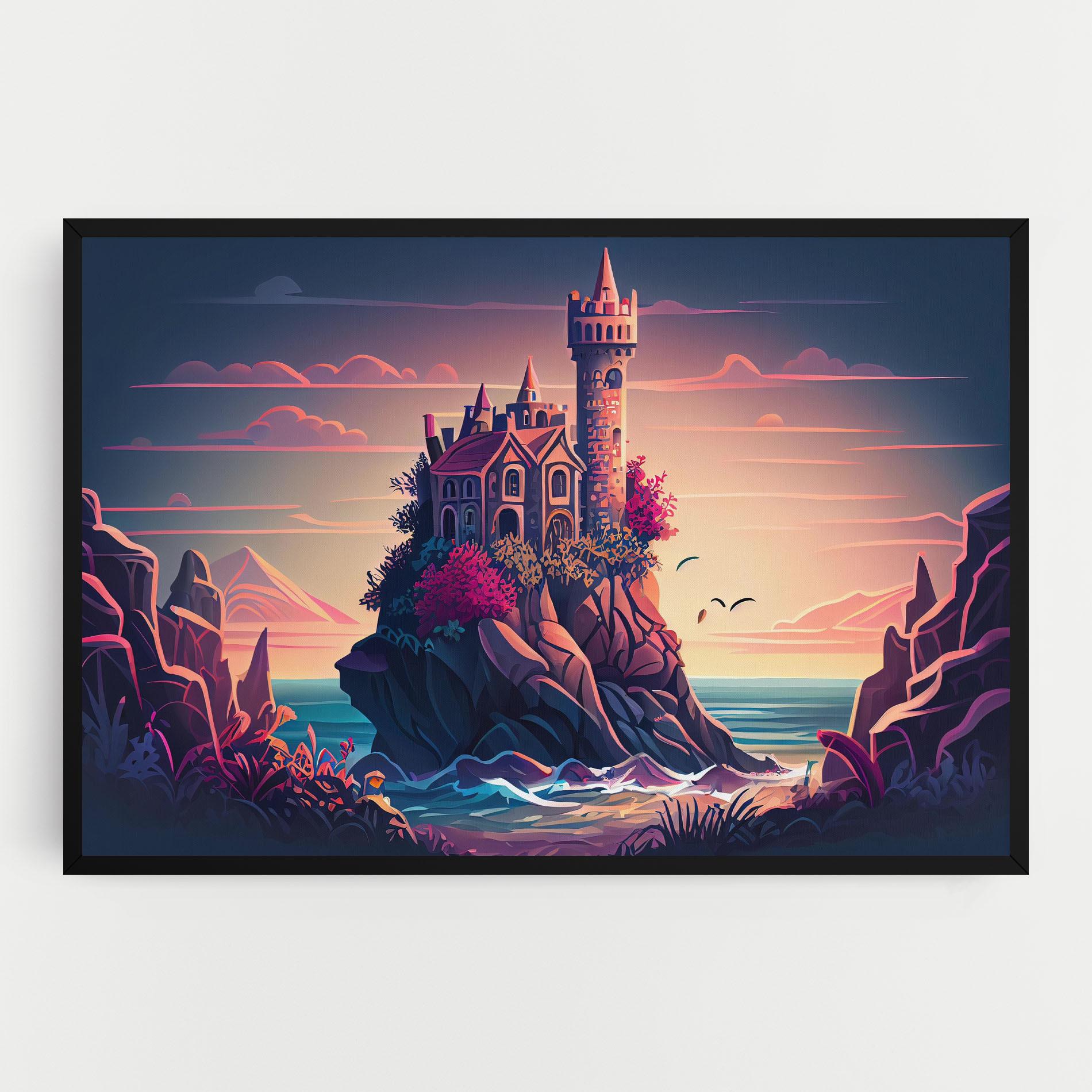 Vászonkép Cliff Castle mockup 0