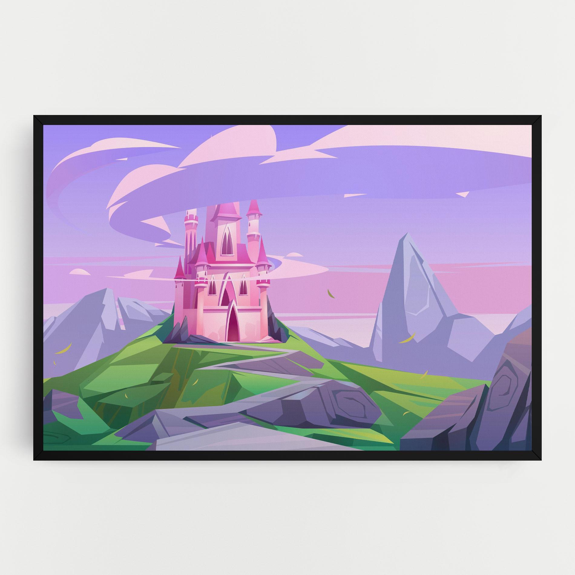 Vászonkép Pink Castle mockup 0