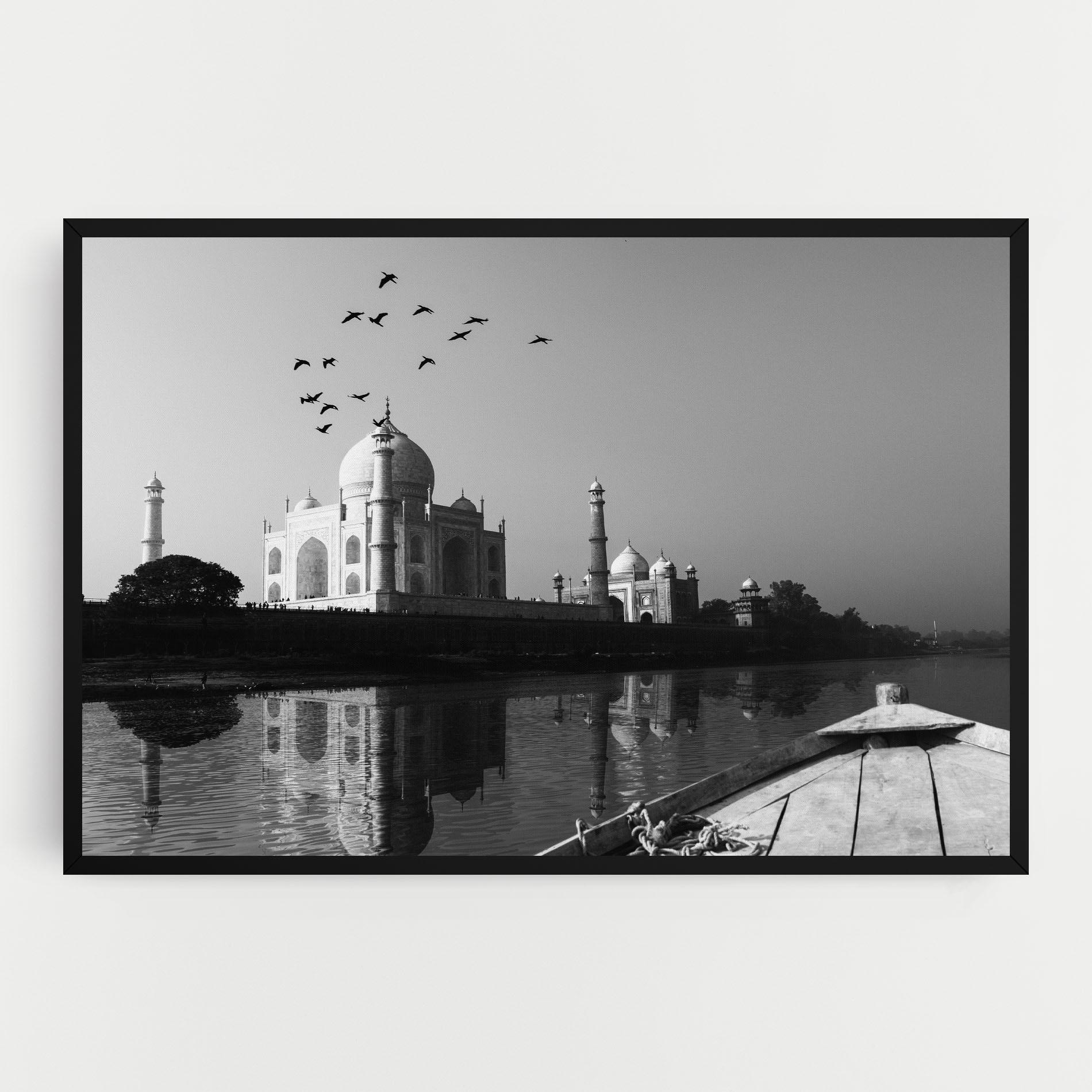 Vászonkép Taj Mahal Reflected mockup 0