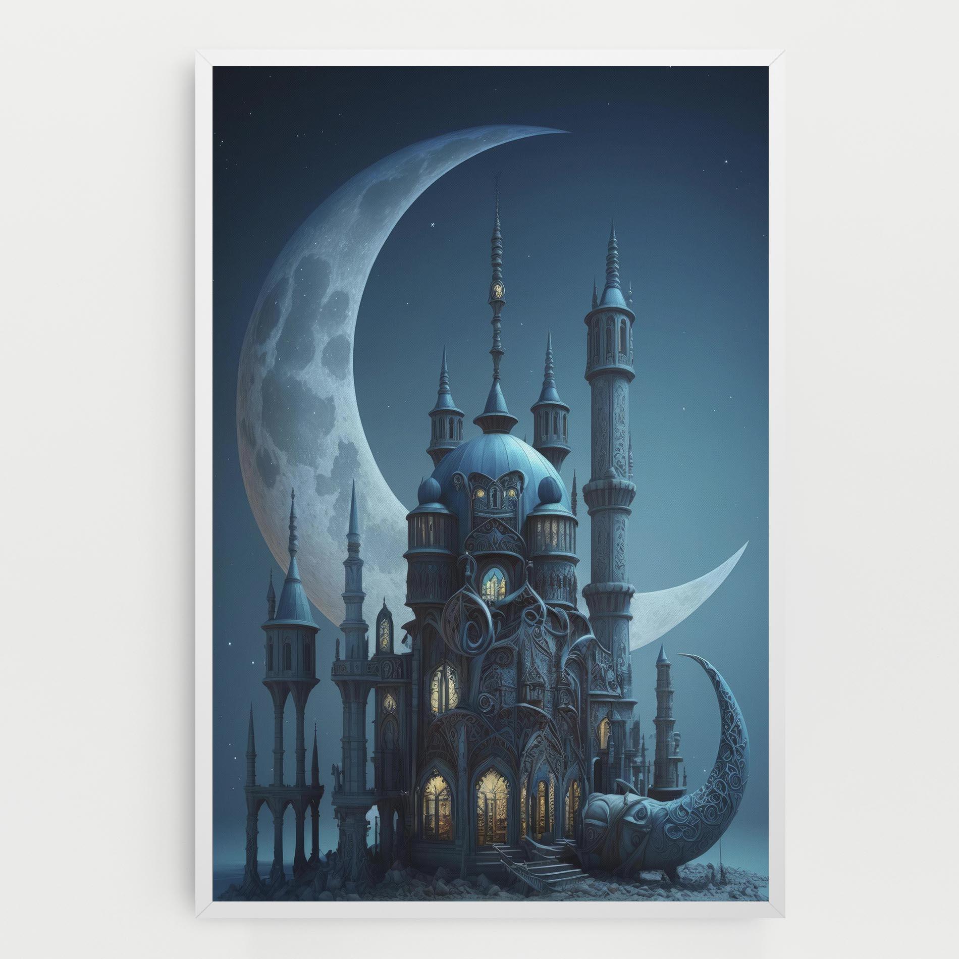 Vászonkép Mosque Moon mockup 0