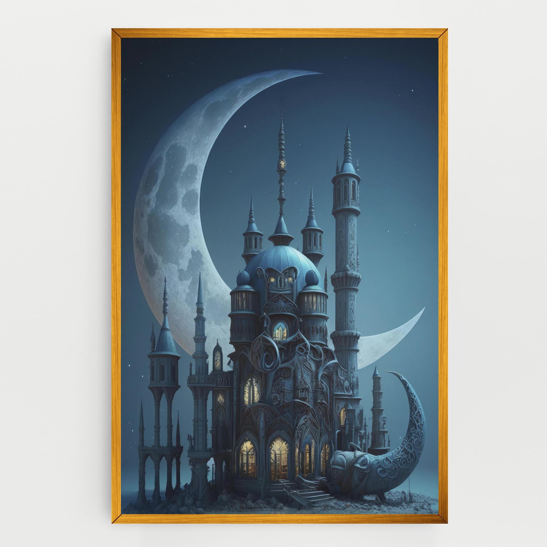 Vászonkép Mosque Moon mockup 0