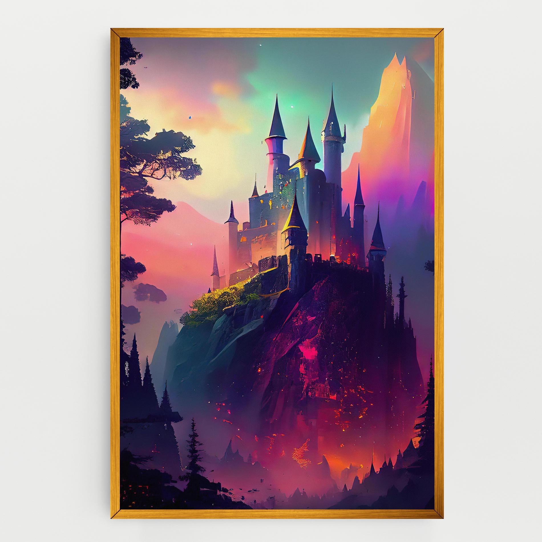 Vászonkép Purple Orange Castle mockup 0