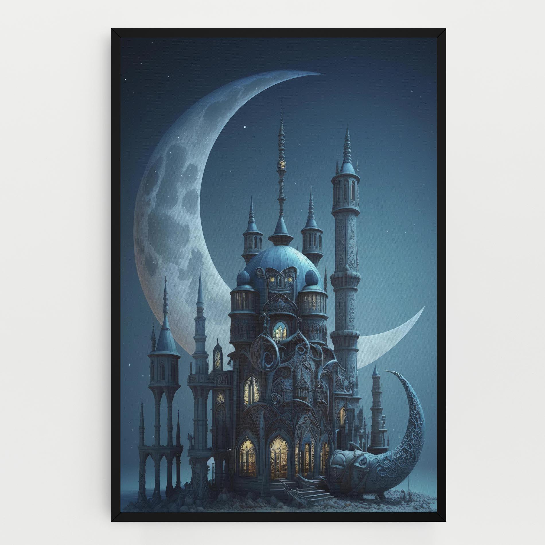 Vászonkép Mosque Moon mockup 0