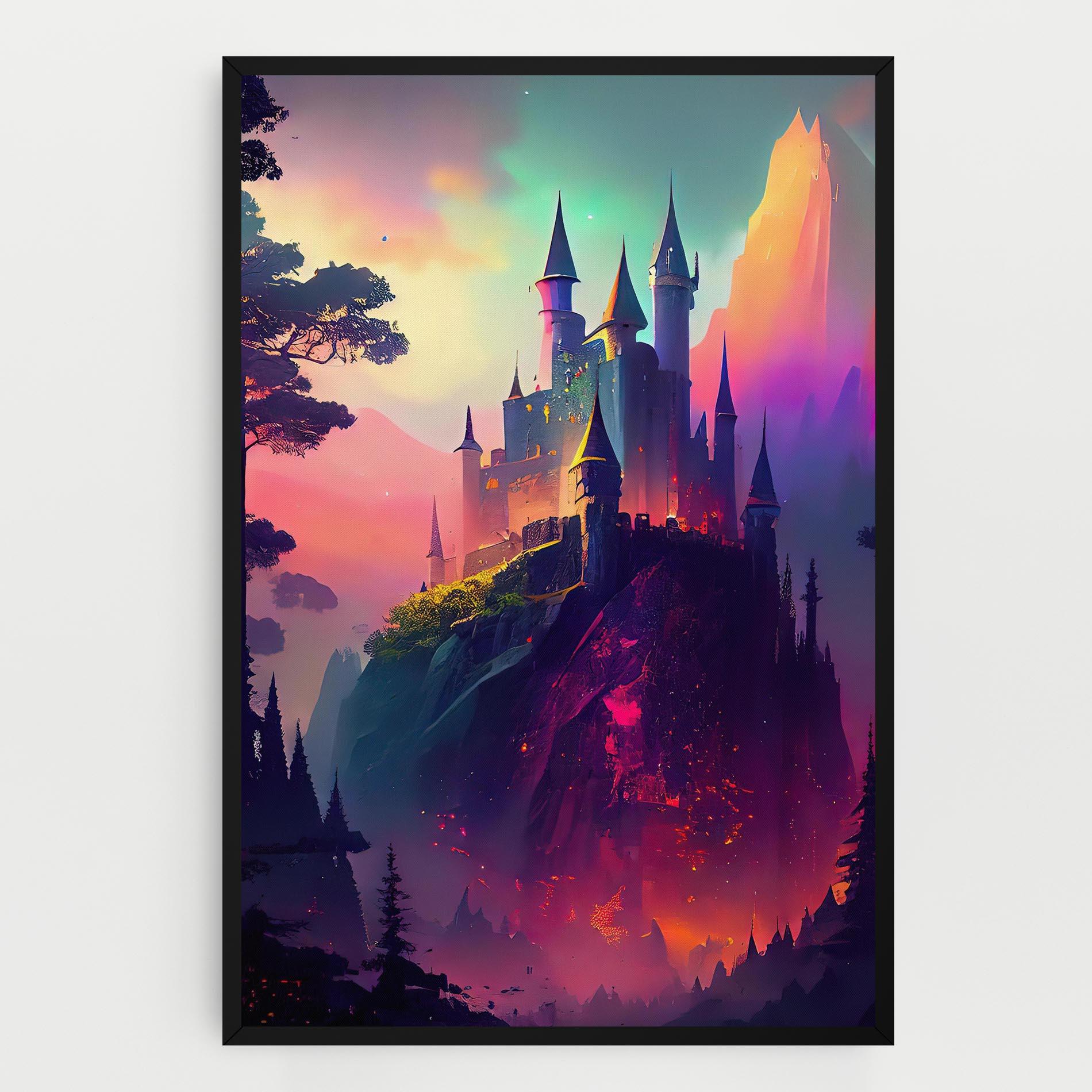 Vászonkép Purple Orange Castle mockup 0