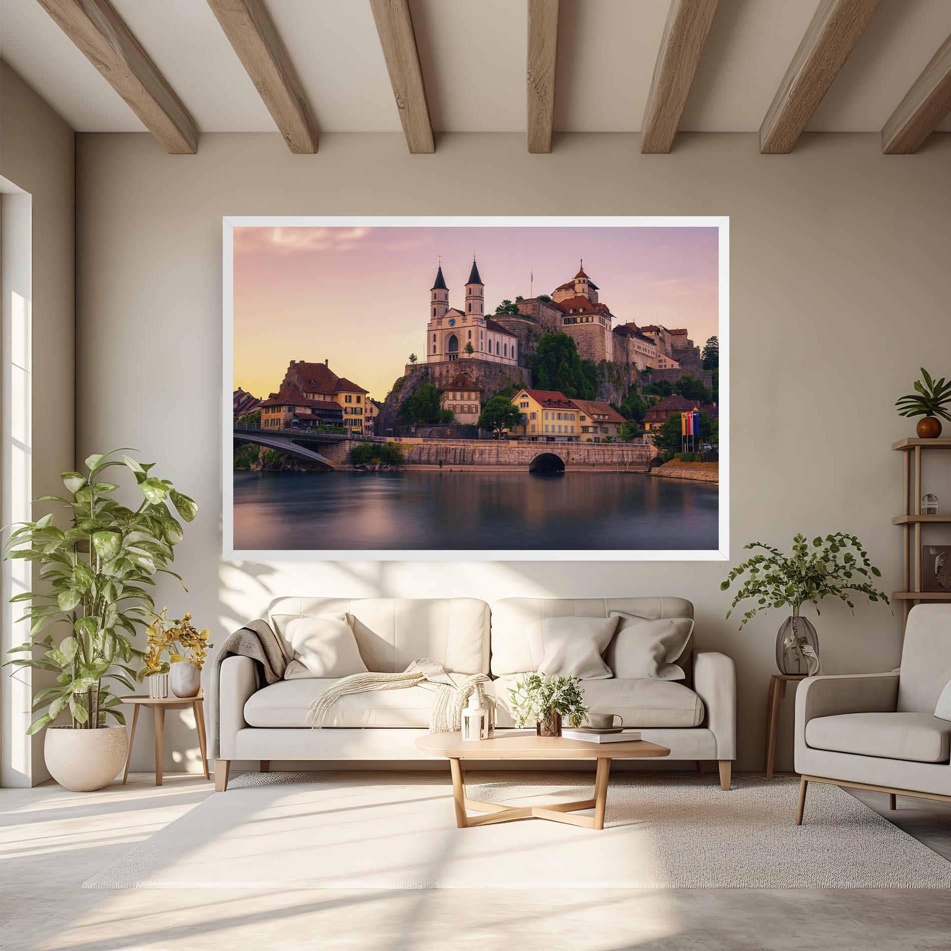 Vászonkép Aarburg Castle mockup 6
