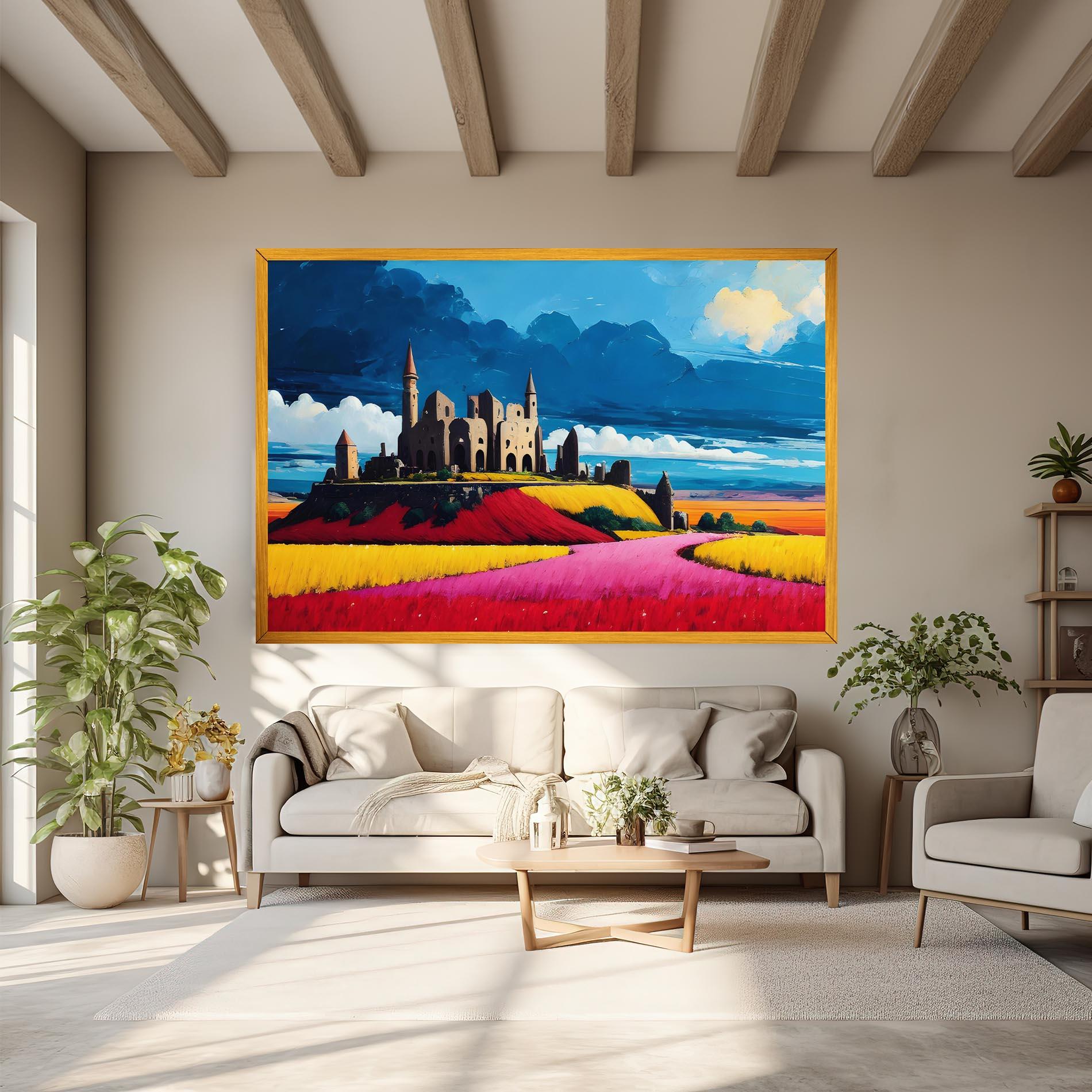 Vászonkép Antique Building Art mockup 6