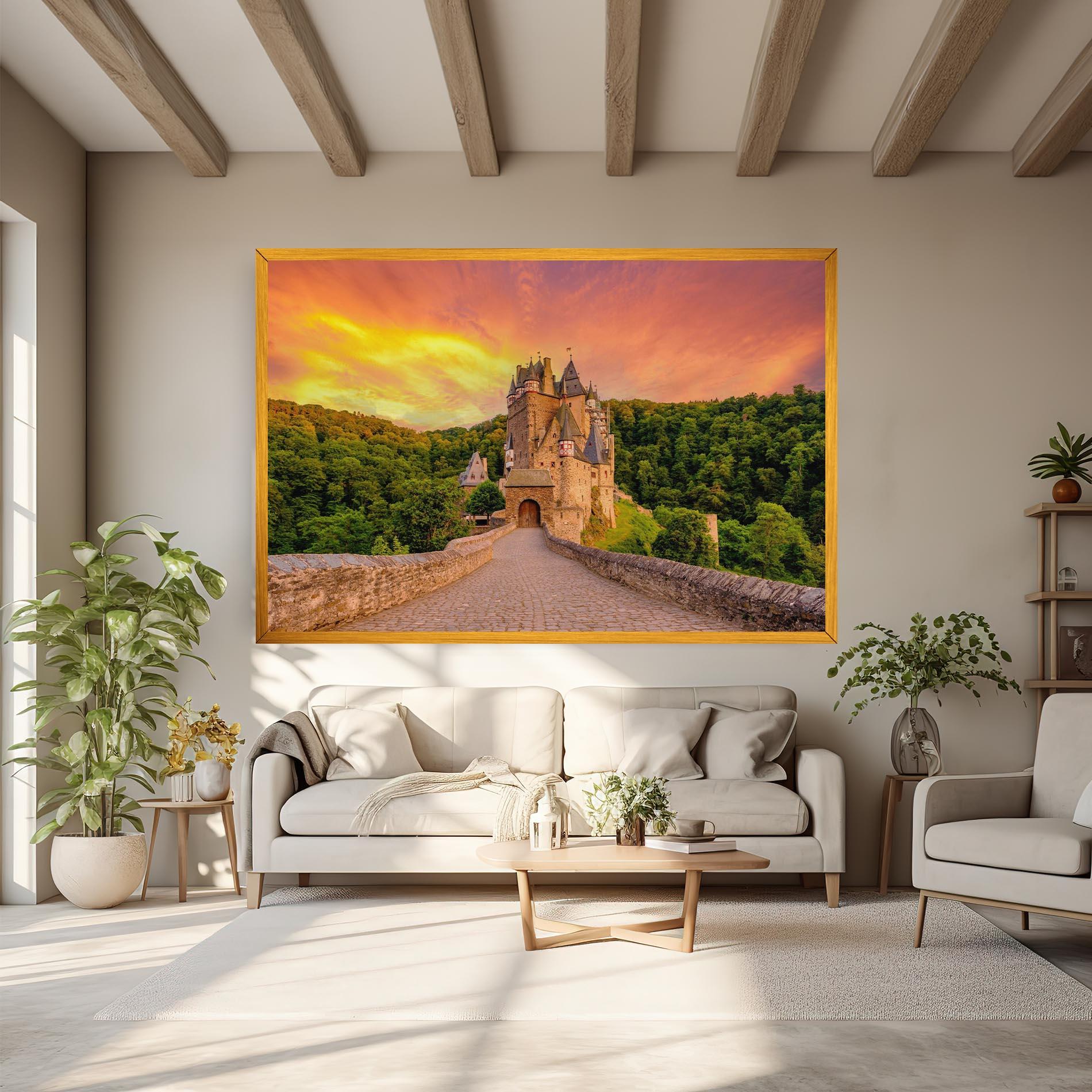 Vászonkép Burg Eltz Castle mockup 6