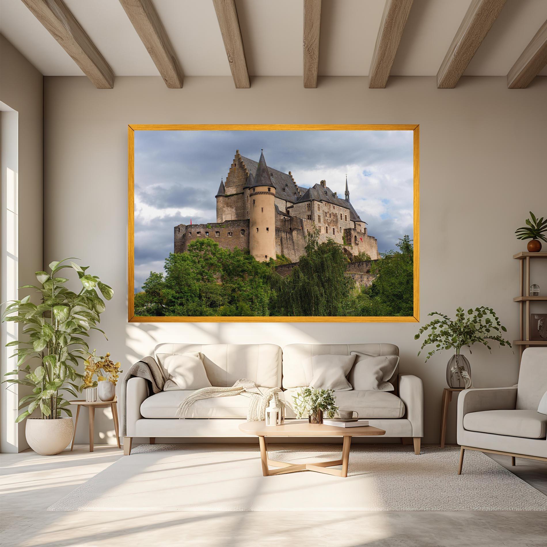 Vászonkép Castle Vianden mockup 6