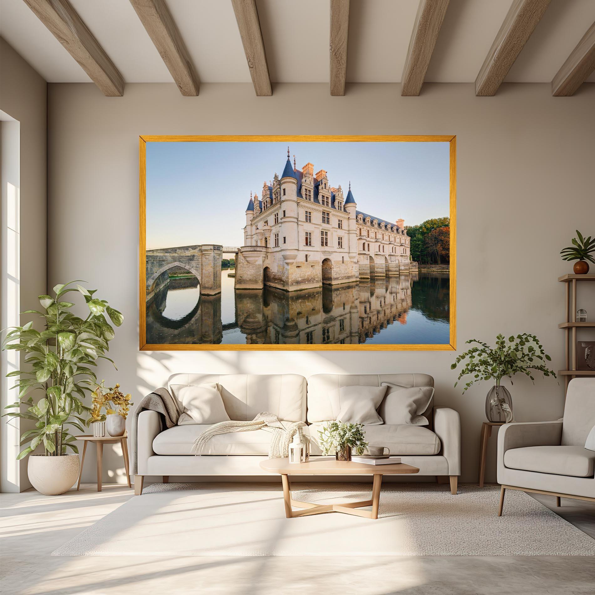 Vászonkép Chateau France mockup 6