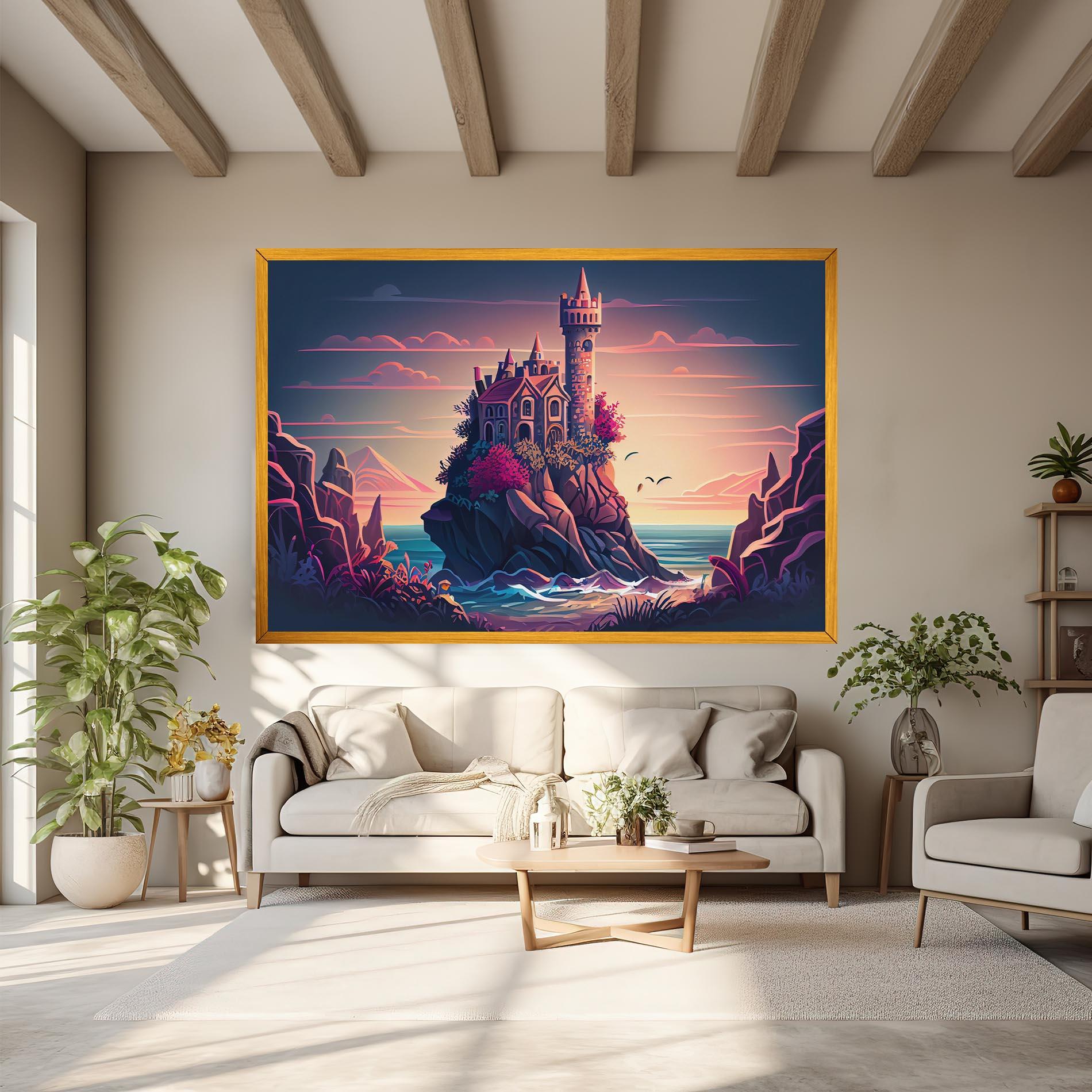 Vászonkép Cliff Castle mockup 6