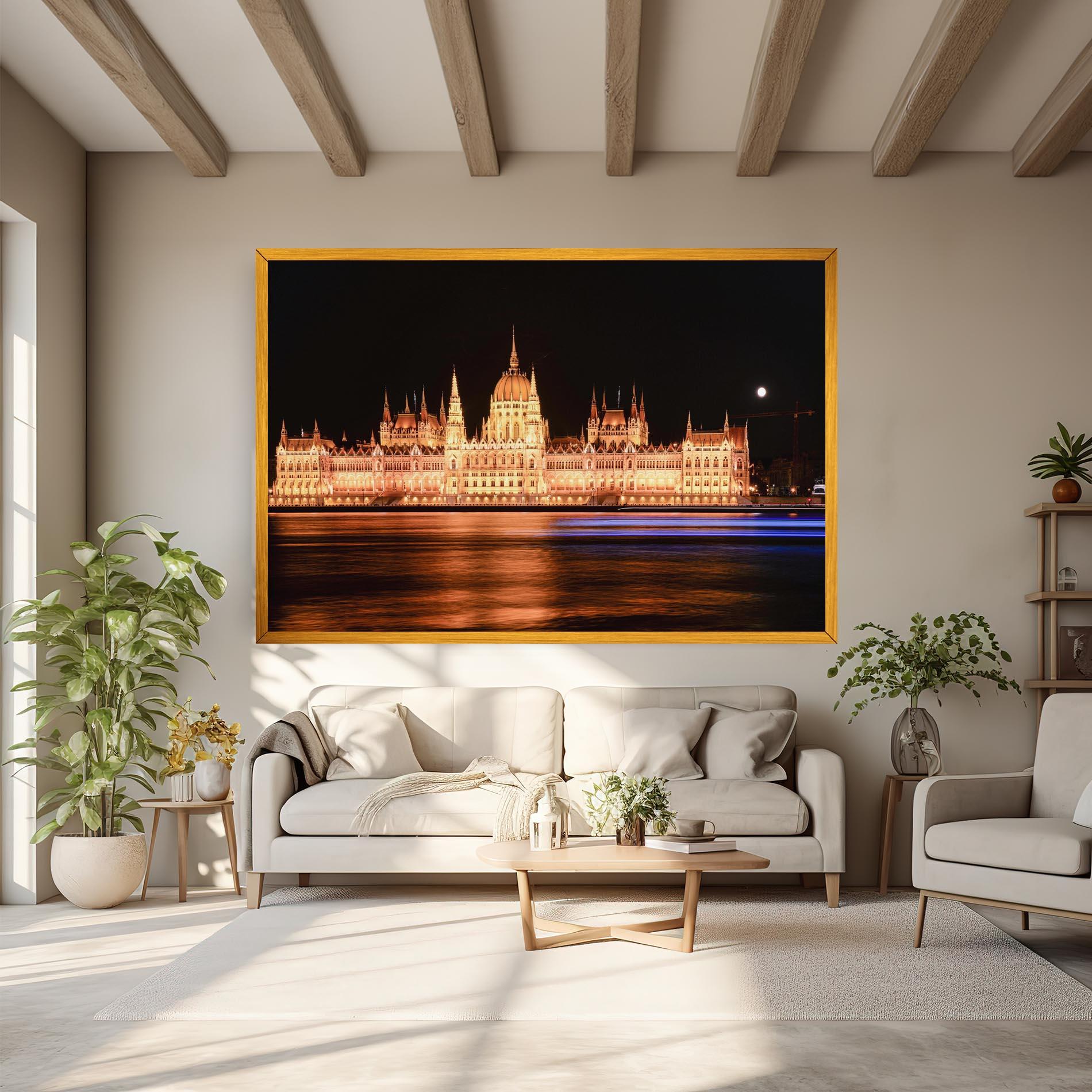 Vászonkép Night Reflection mockup 6