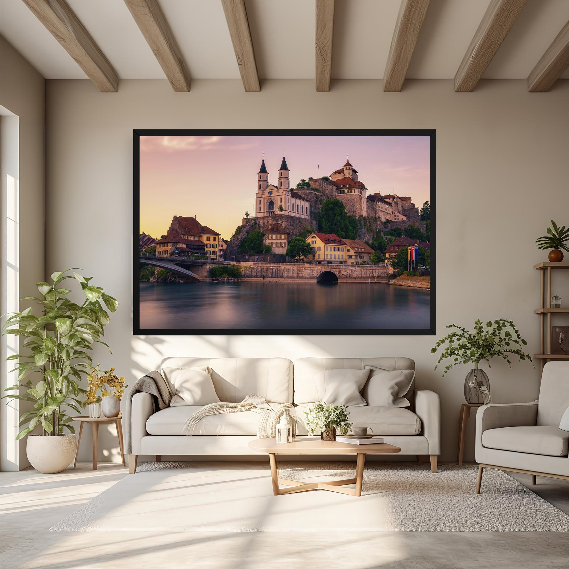 Vászonkép Aarburg Castle mockup 6