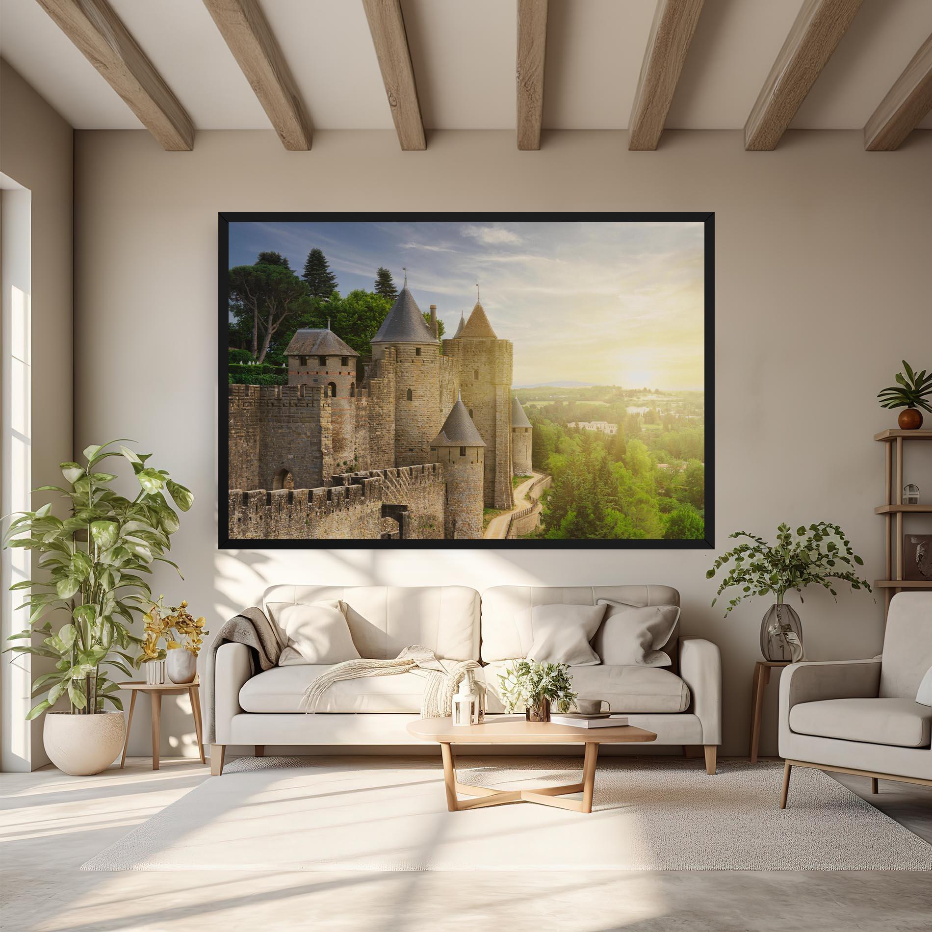 Vászonkép Carcassonne France mockup 6