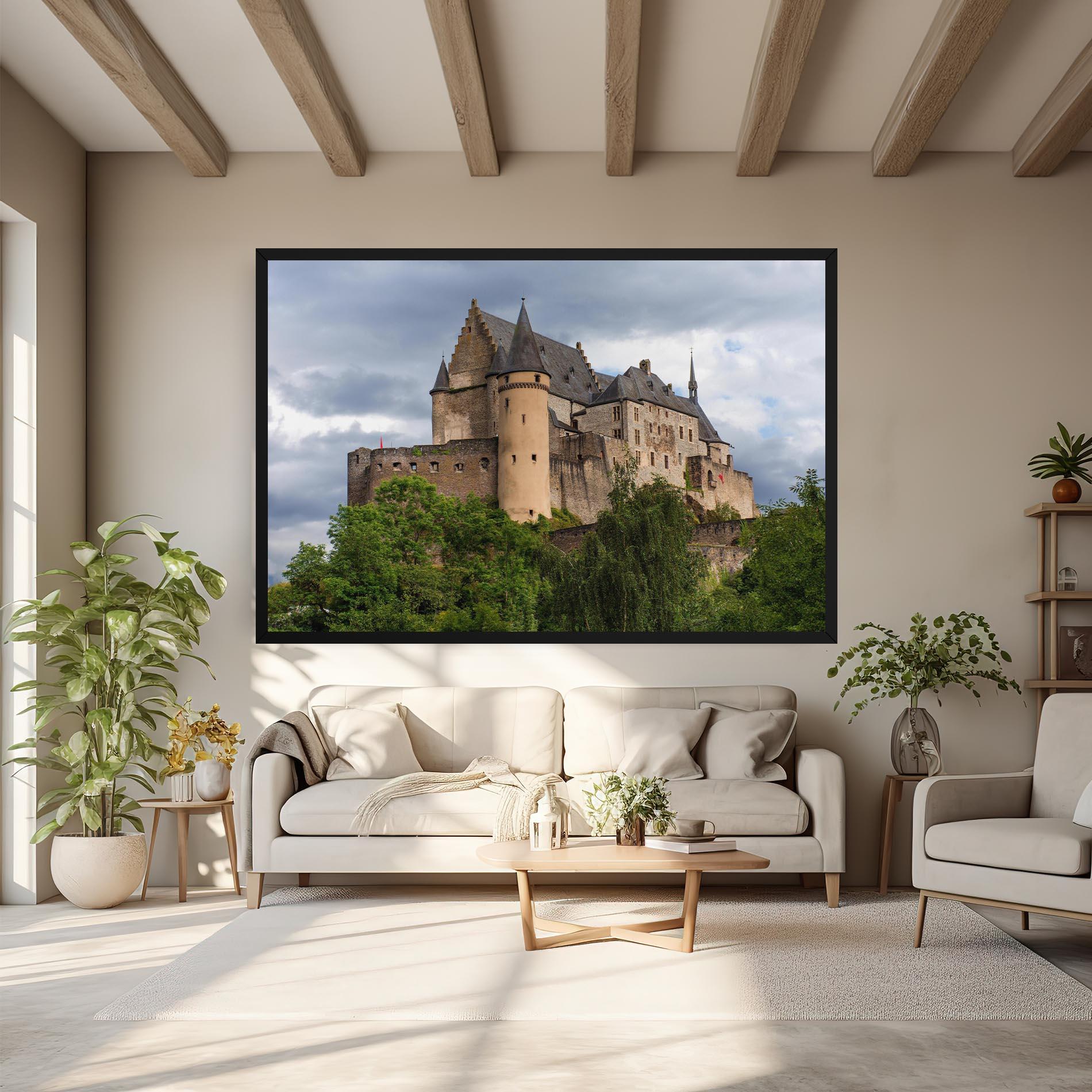 Vászonkép Castle Vianden mockup 6