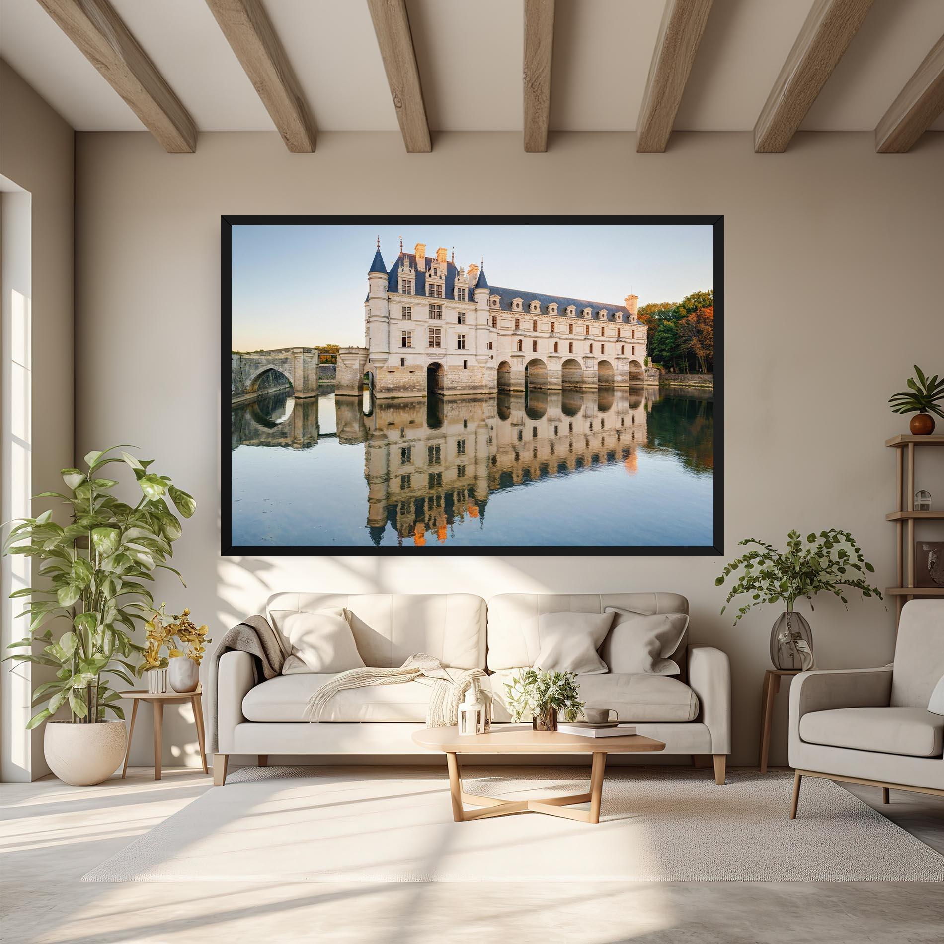 Vászonkép Chateau Chenonceau Castle mockup 6