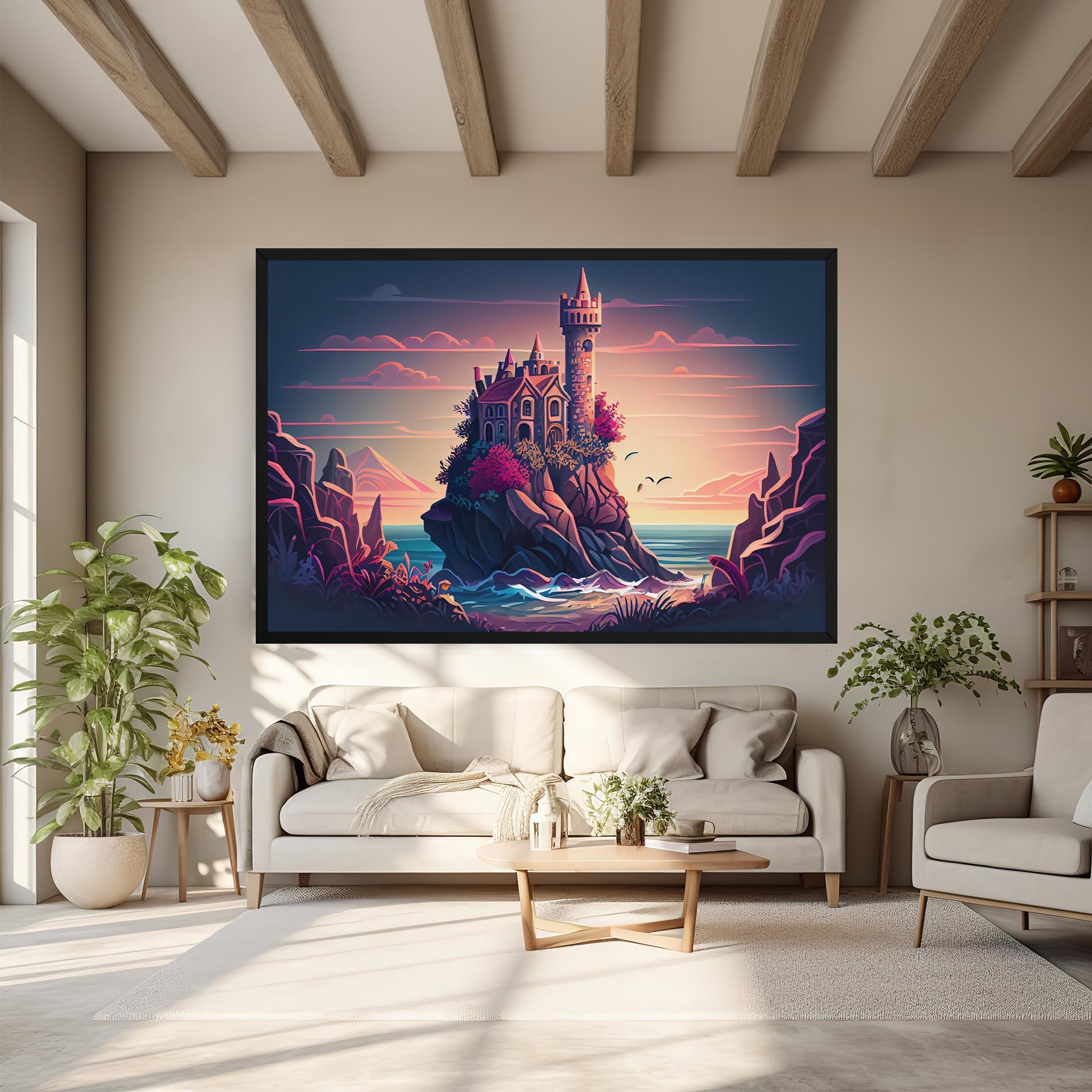 Vászonkép Cliff Castle mockup 6