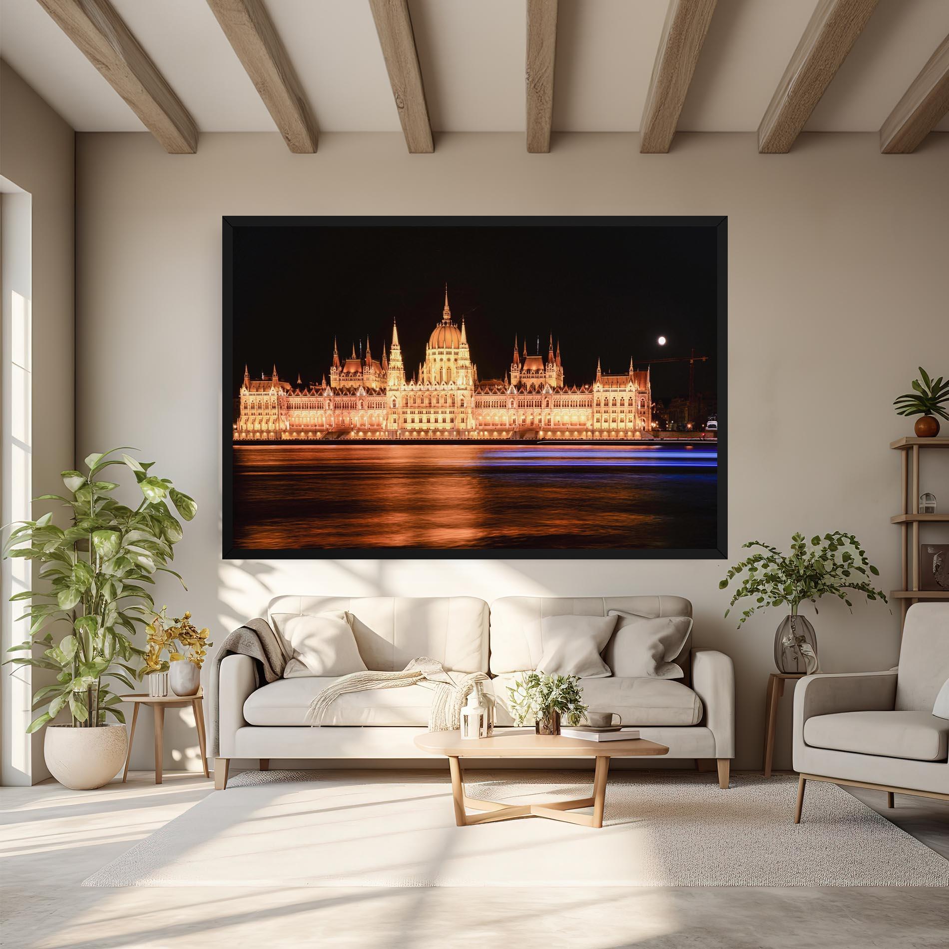 Vászonkép Night Reflection mockup 6