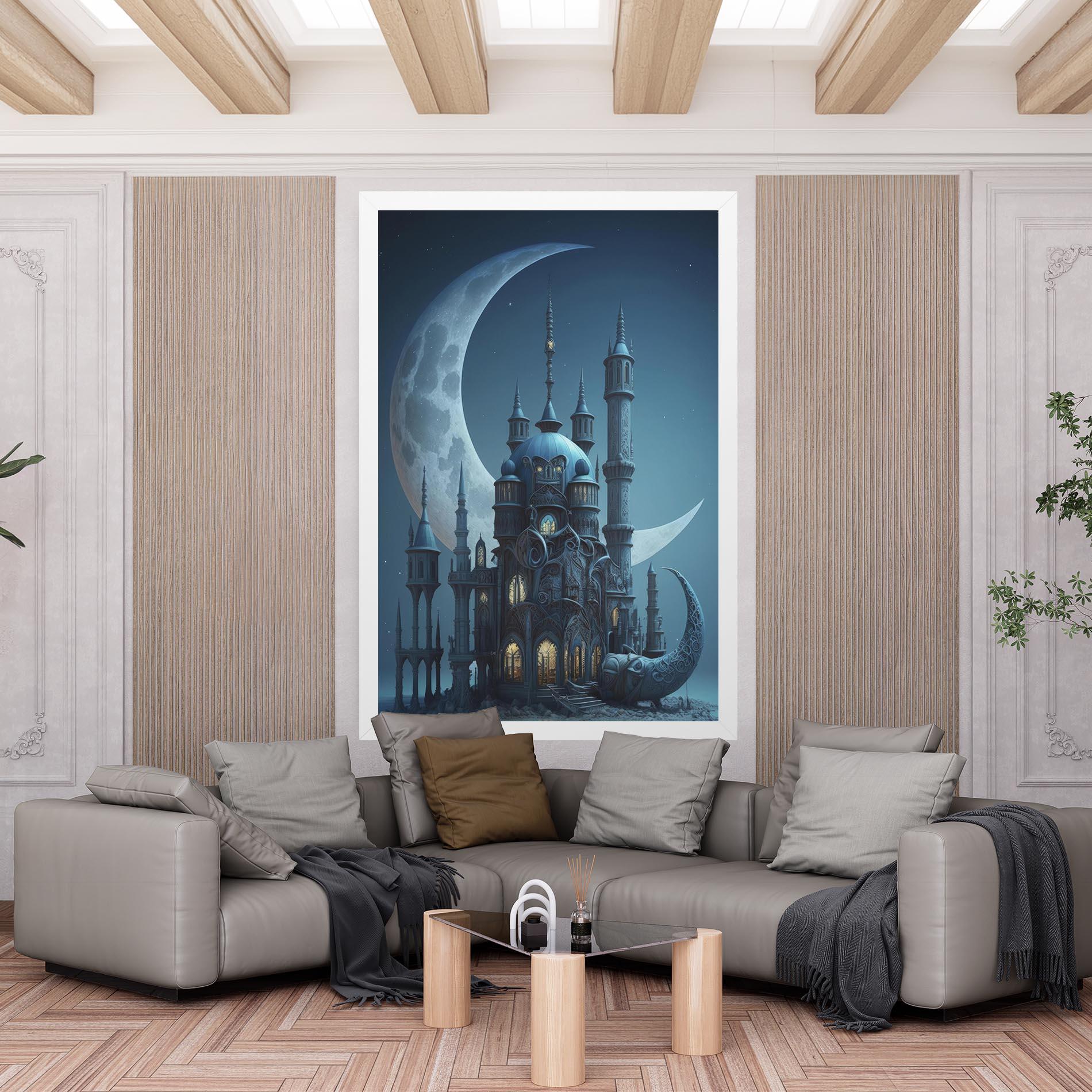 Vászonkép Mosque Moon mockup 6