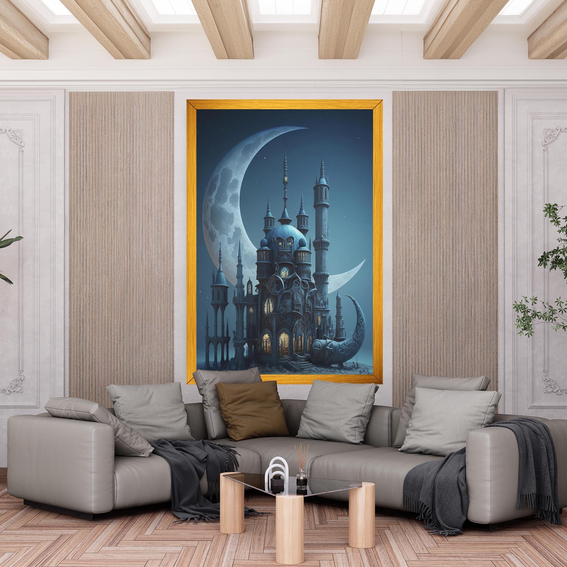 Vászonkép Mosque Moon mockup 6