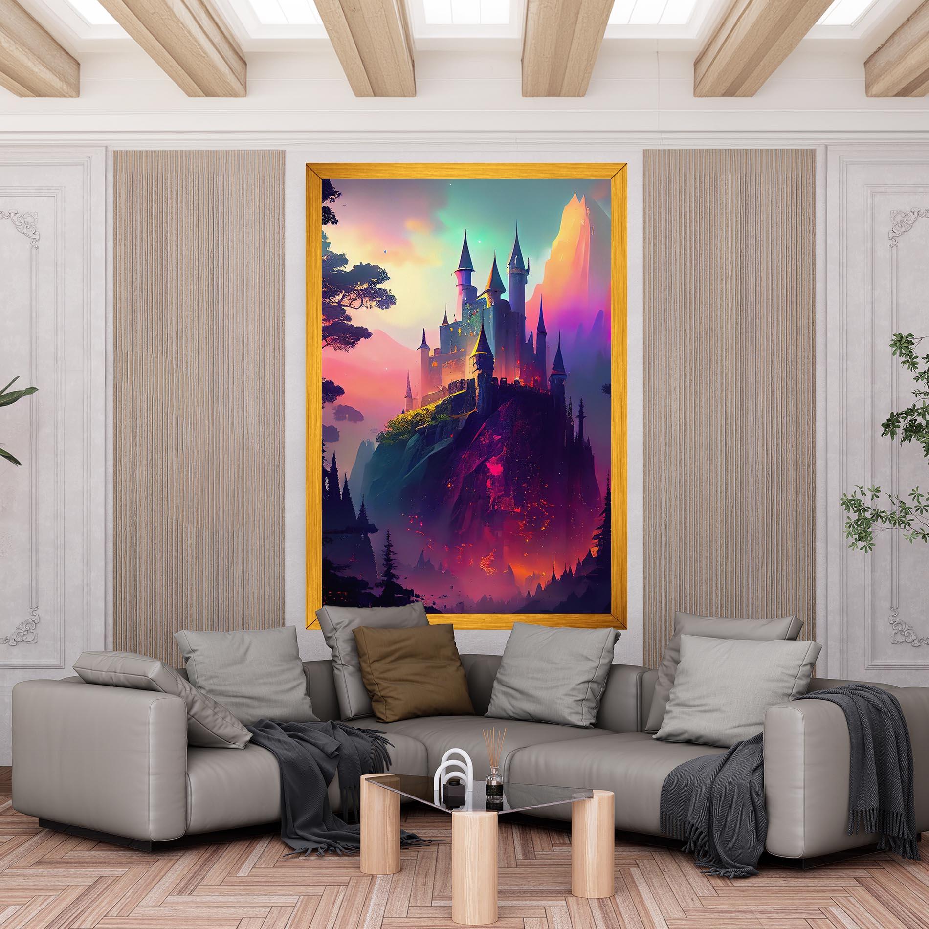 Vászonkép Purple Orange Castle mockup 6