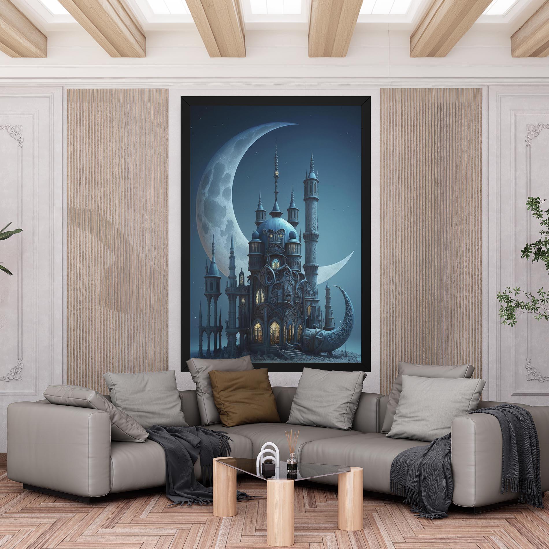 Vászonkép Mosque Moon mockup 6