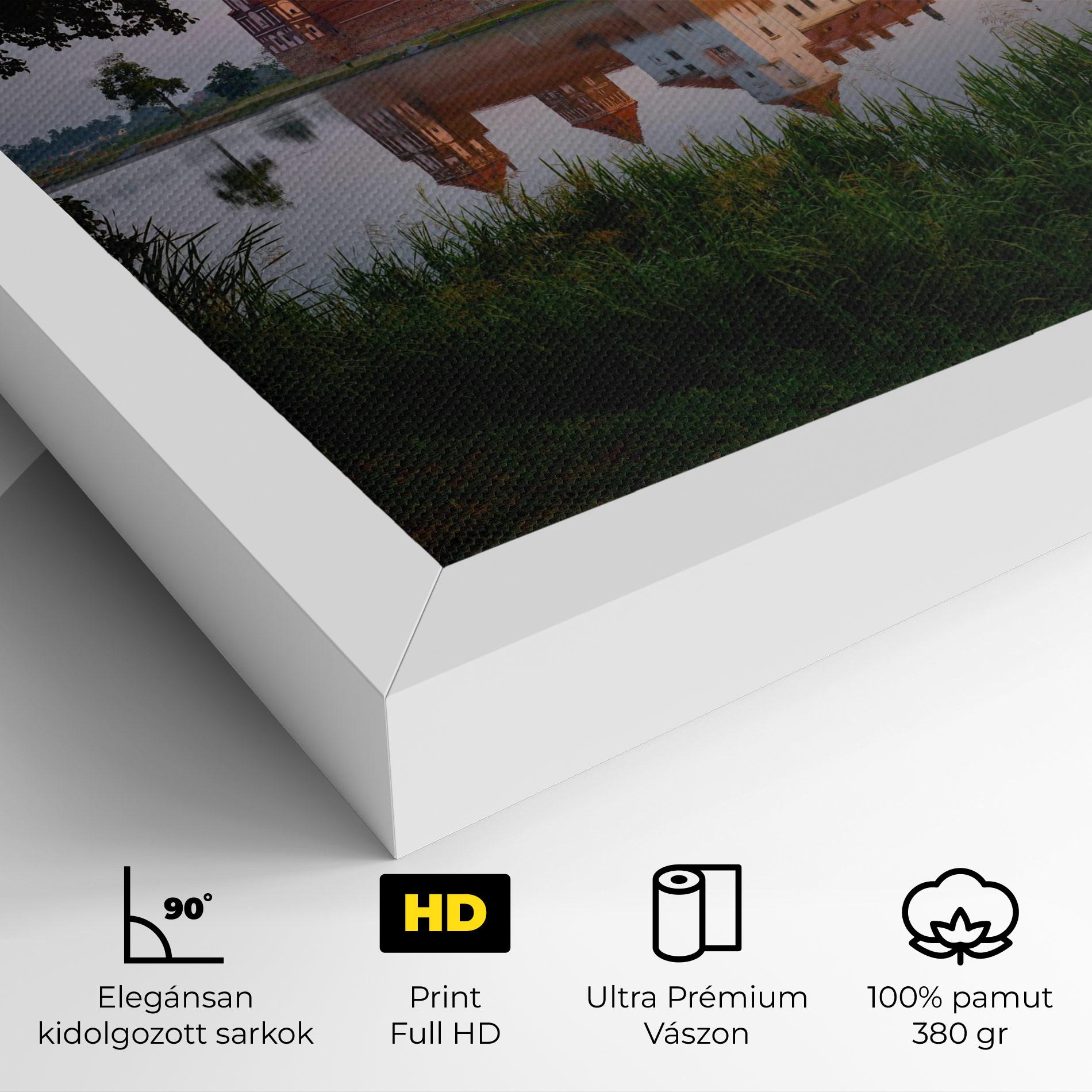 Vászonkép Ancient Castle Morning mockup 4