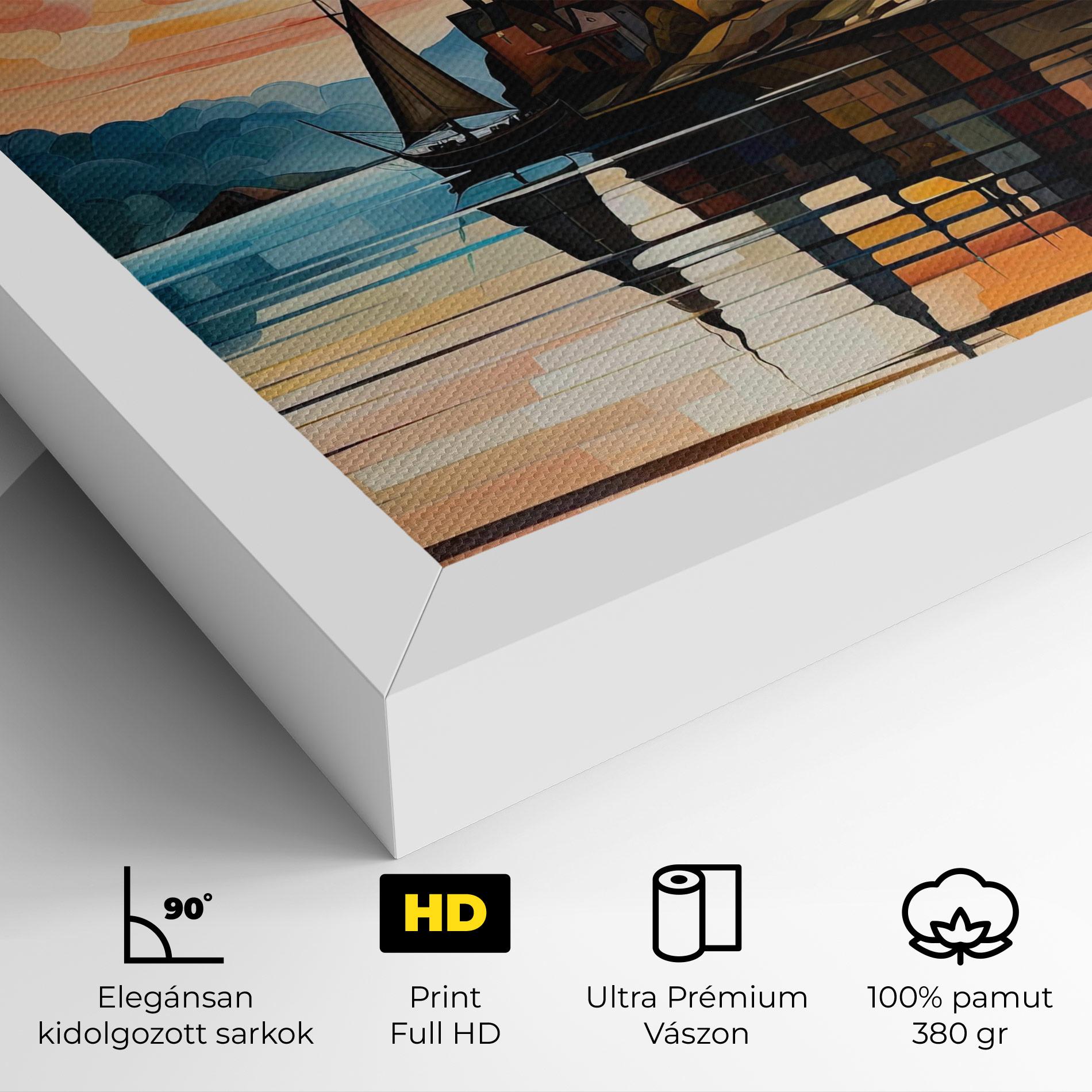 Vászonkép Castle Painting mockup 4