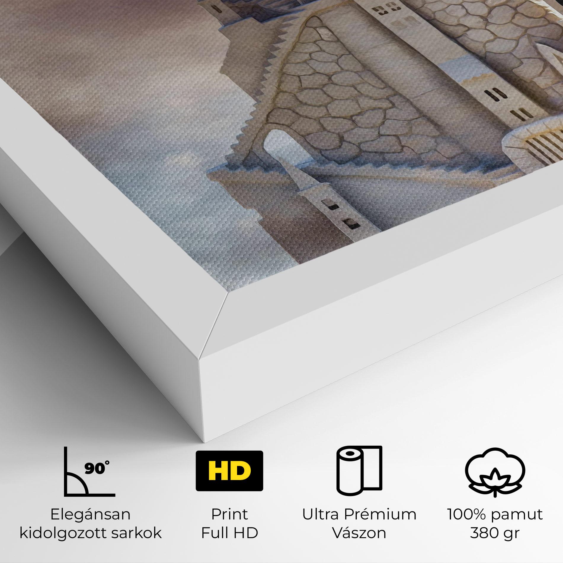 Vászonkép Cream Castle mockup 4