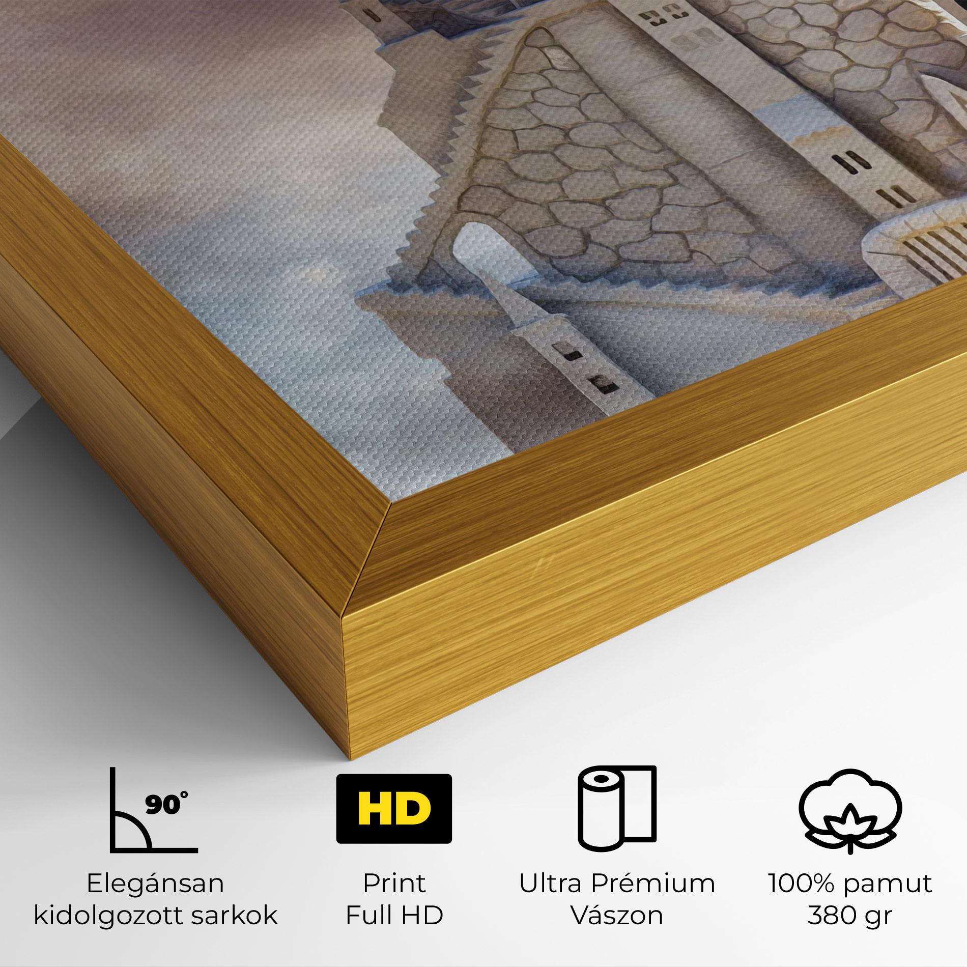 Vászonkép Cream Castle mockup 4