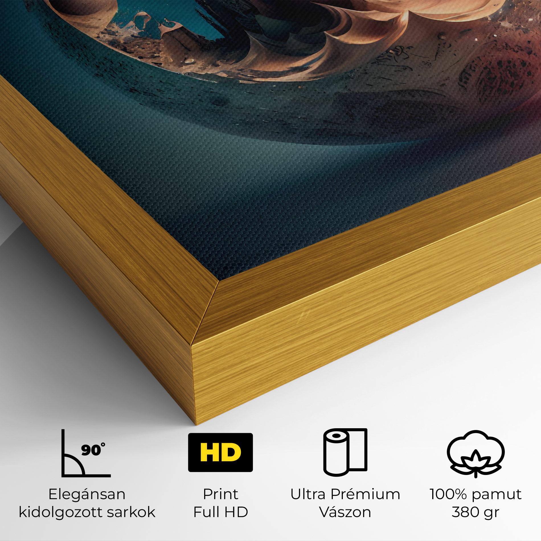 Vászonkép Fantasy Planet Castle mockup 4