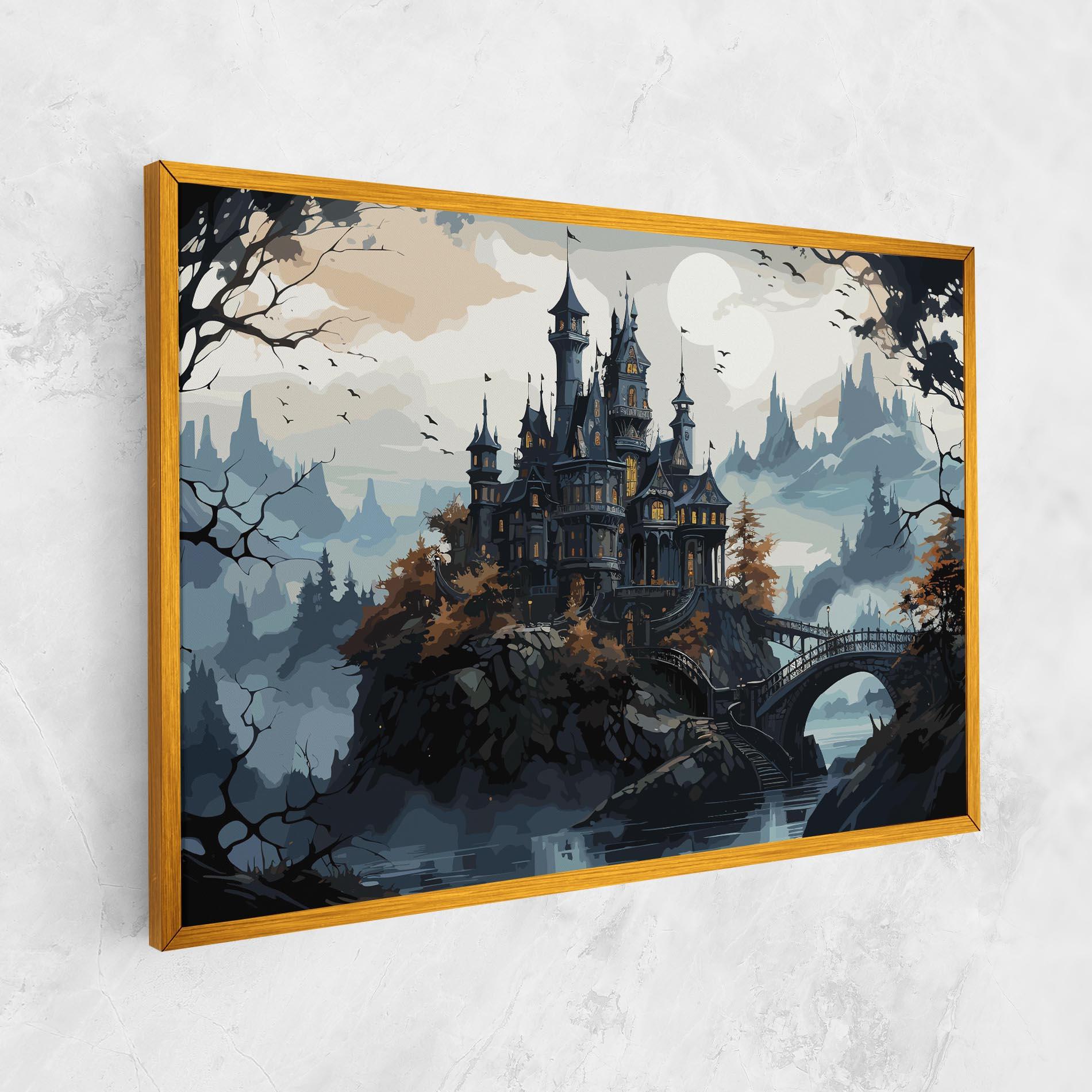 Vászonkép Grey Big Castle mockup 1