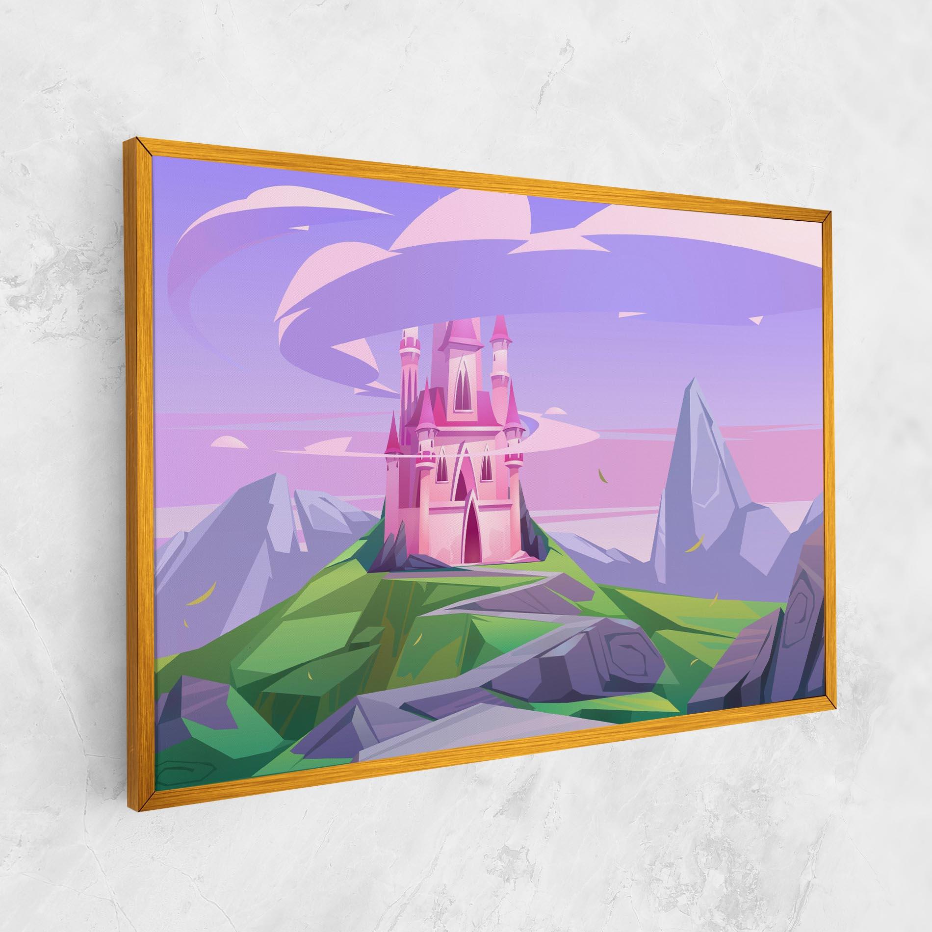 Vászonkép Pink Castle mockup 1