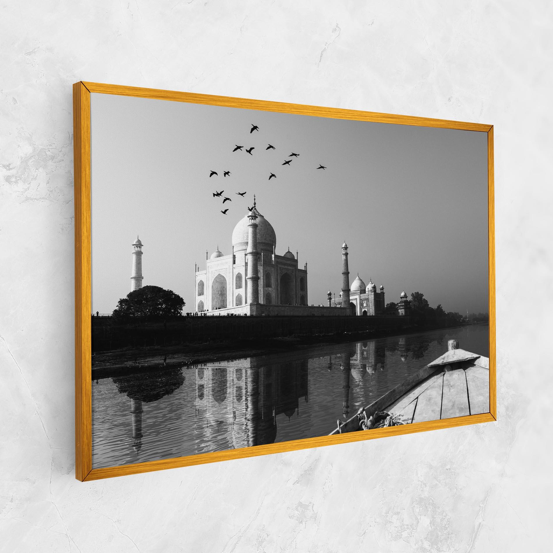 Vászonkép Taj Mahal Reflected mockup 1
