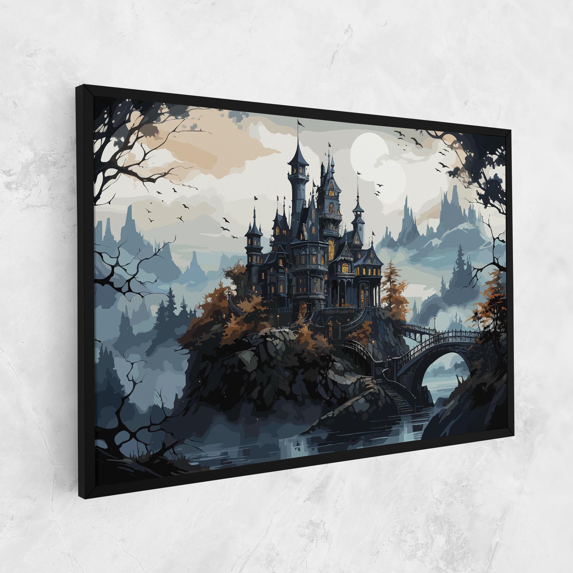 Vászonkép Grey Big Castle mockup 1