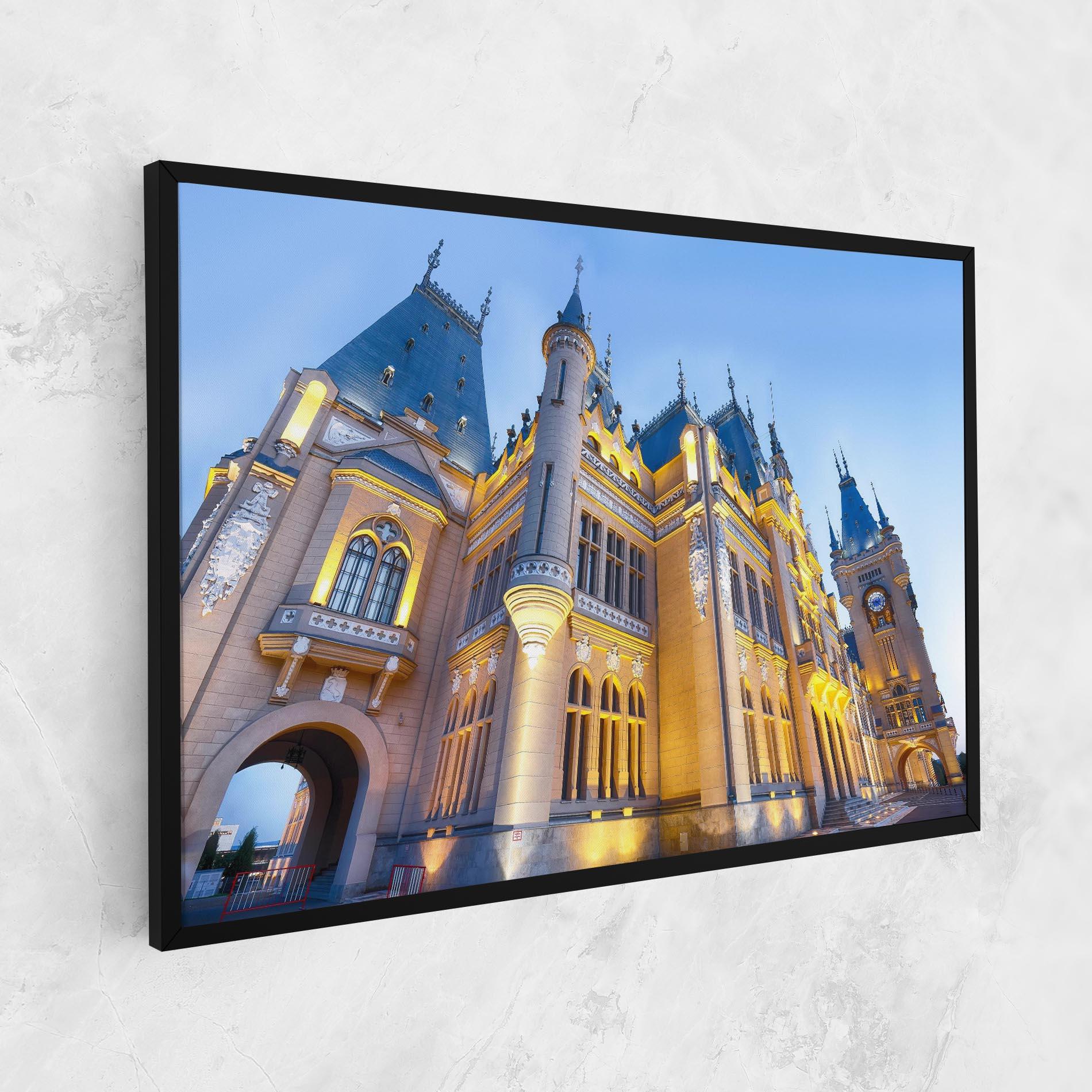 Vászonkép Palace Culture Romania mockup 1