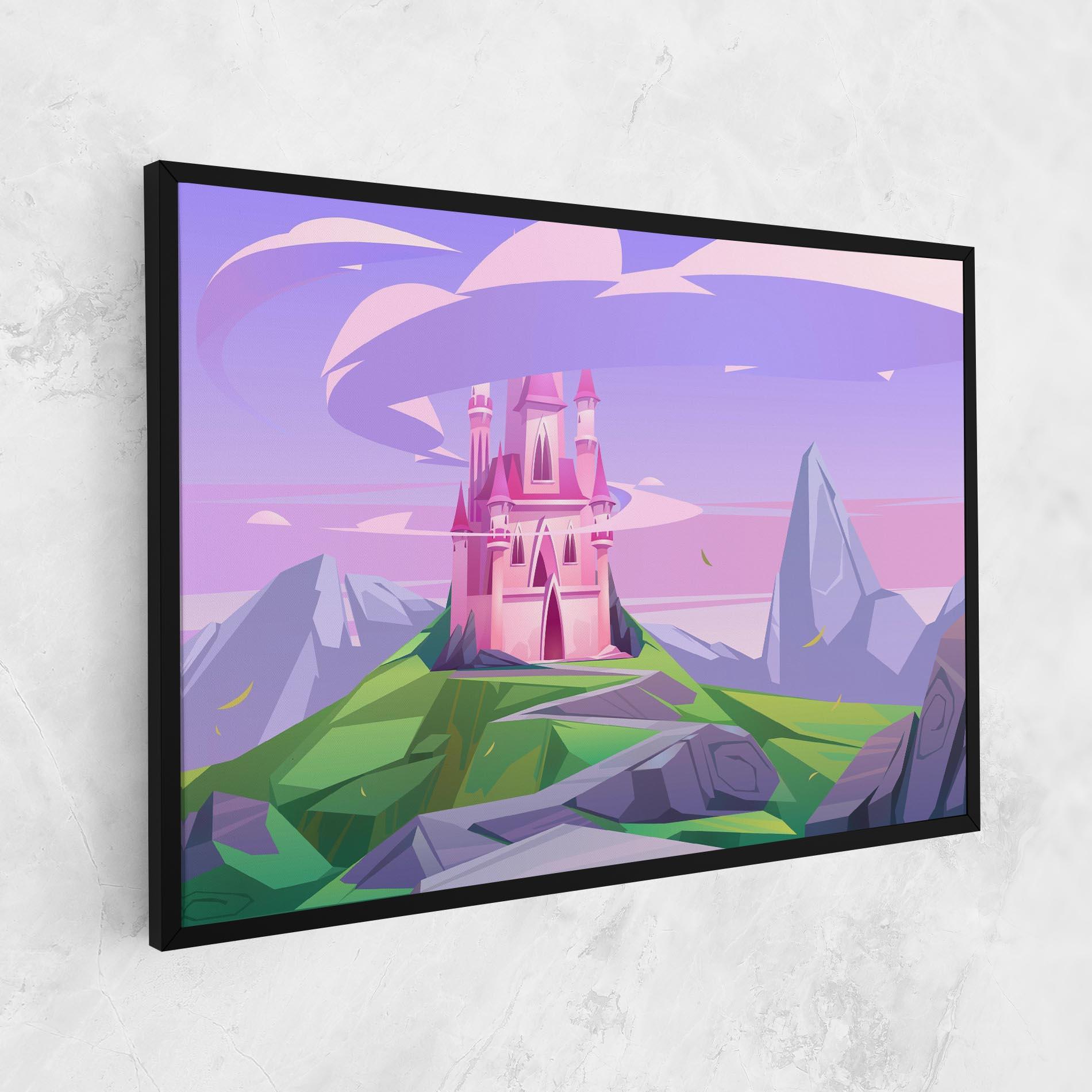 Vászonkép Pink Castle mockup 1