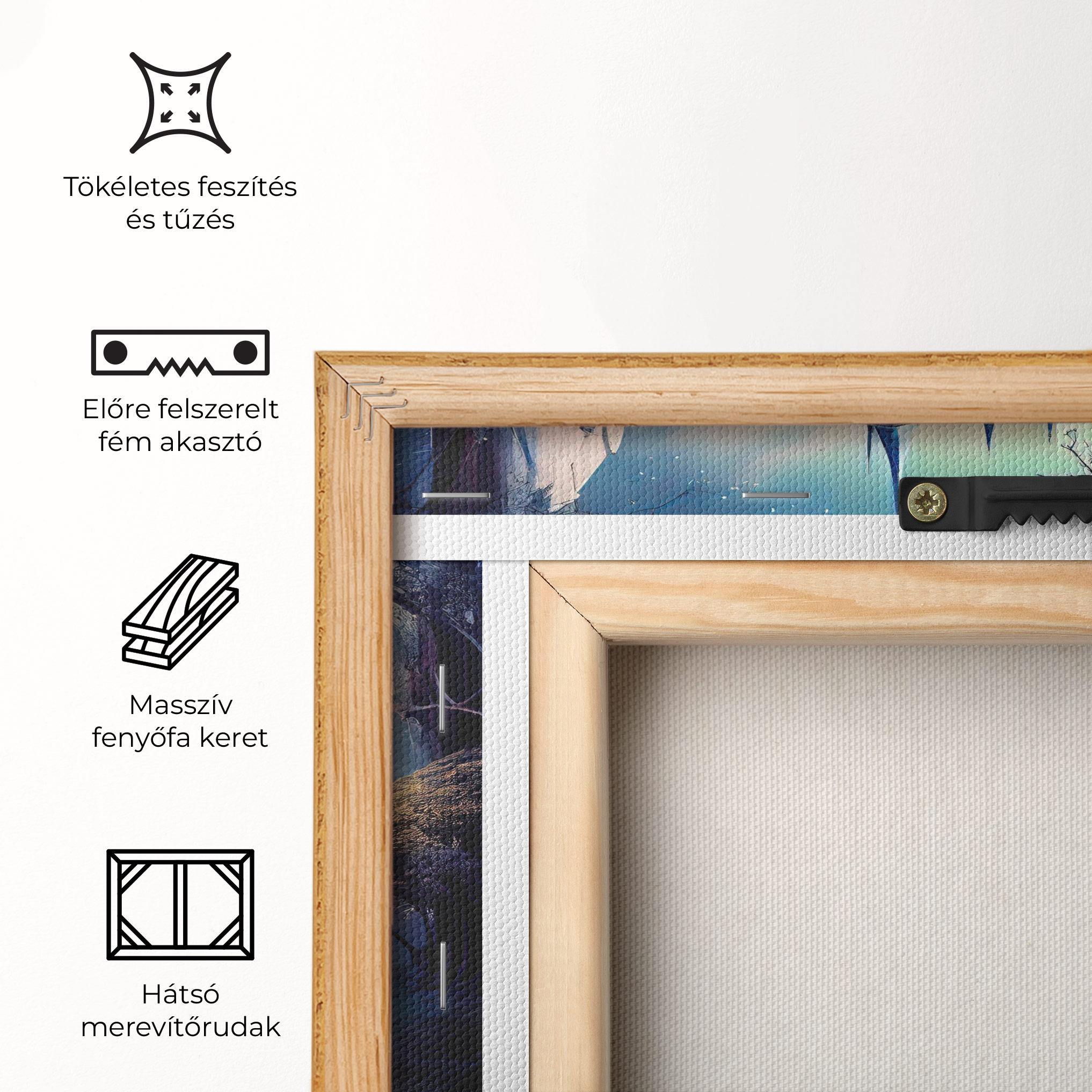 Vászonkép Blue Art Castle mockup 5