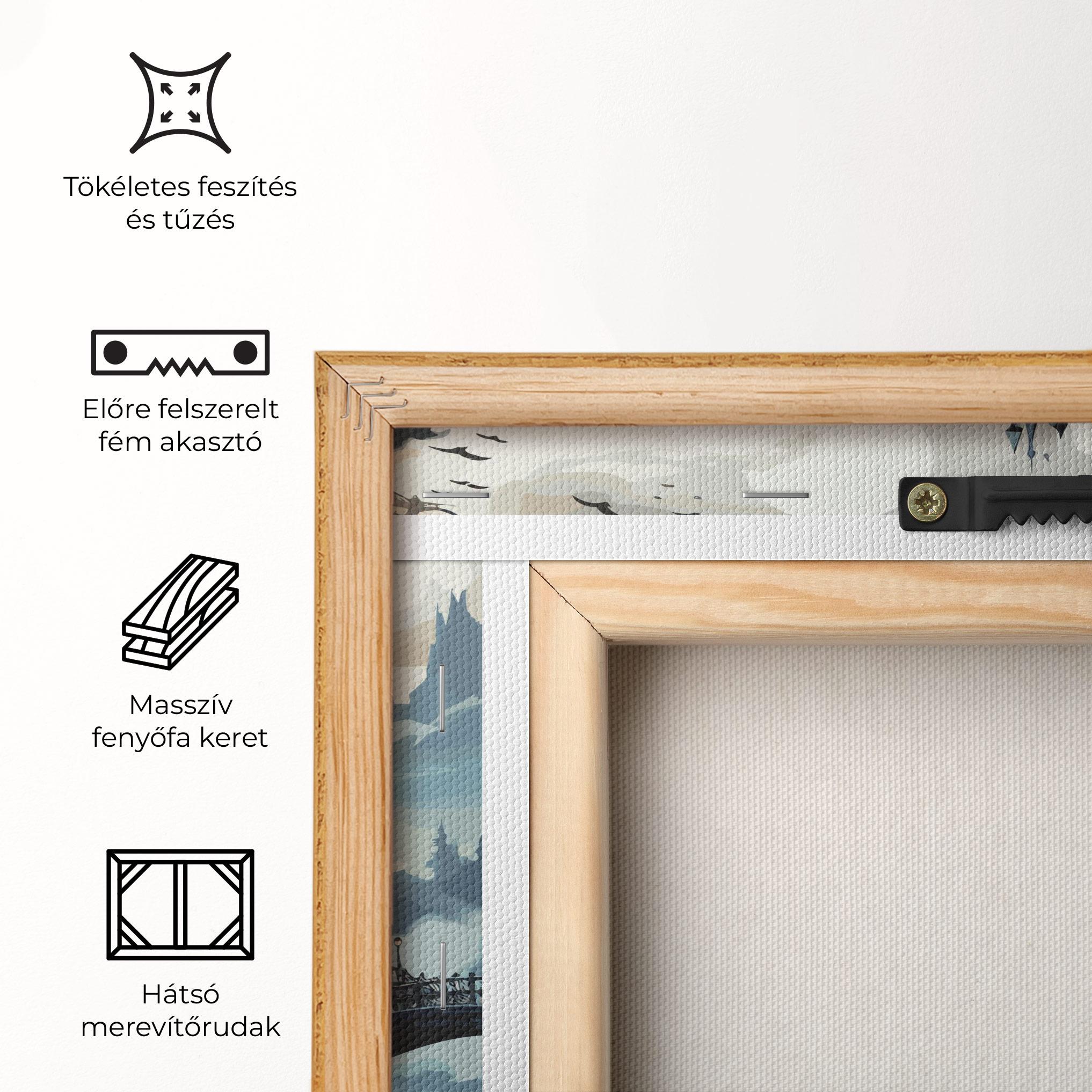 Vászonkép Grey Big Castle mockup 5