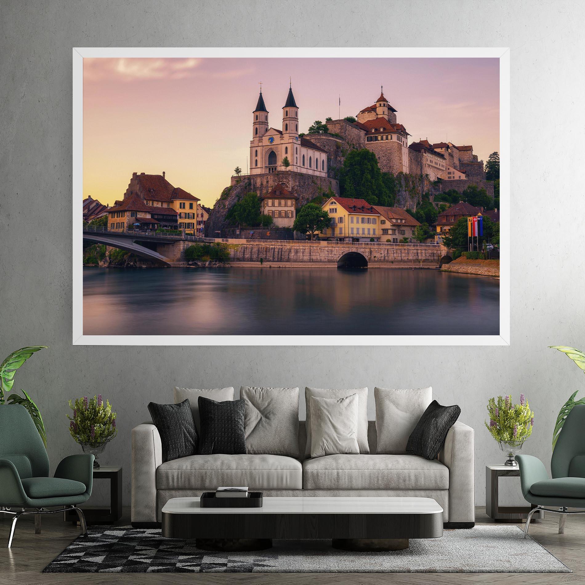 Vászonkép Aarburg Castle mockup 7
