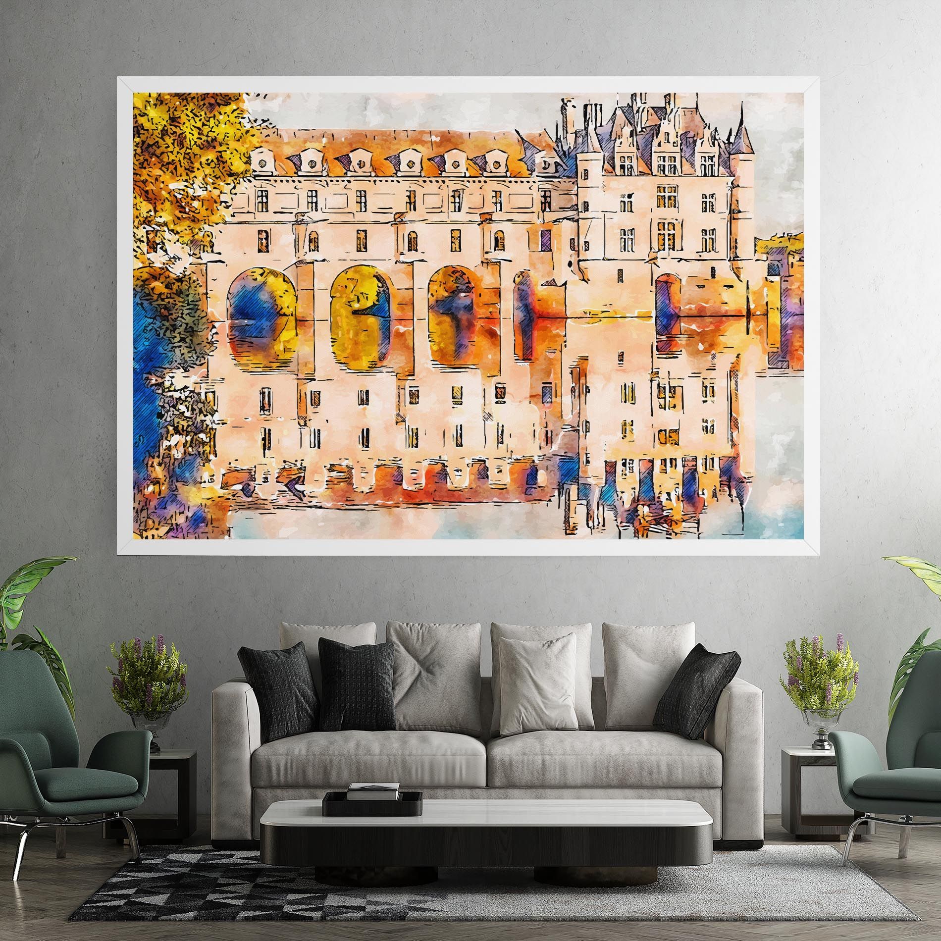 Blue Orange Castle mockup 7