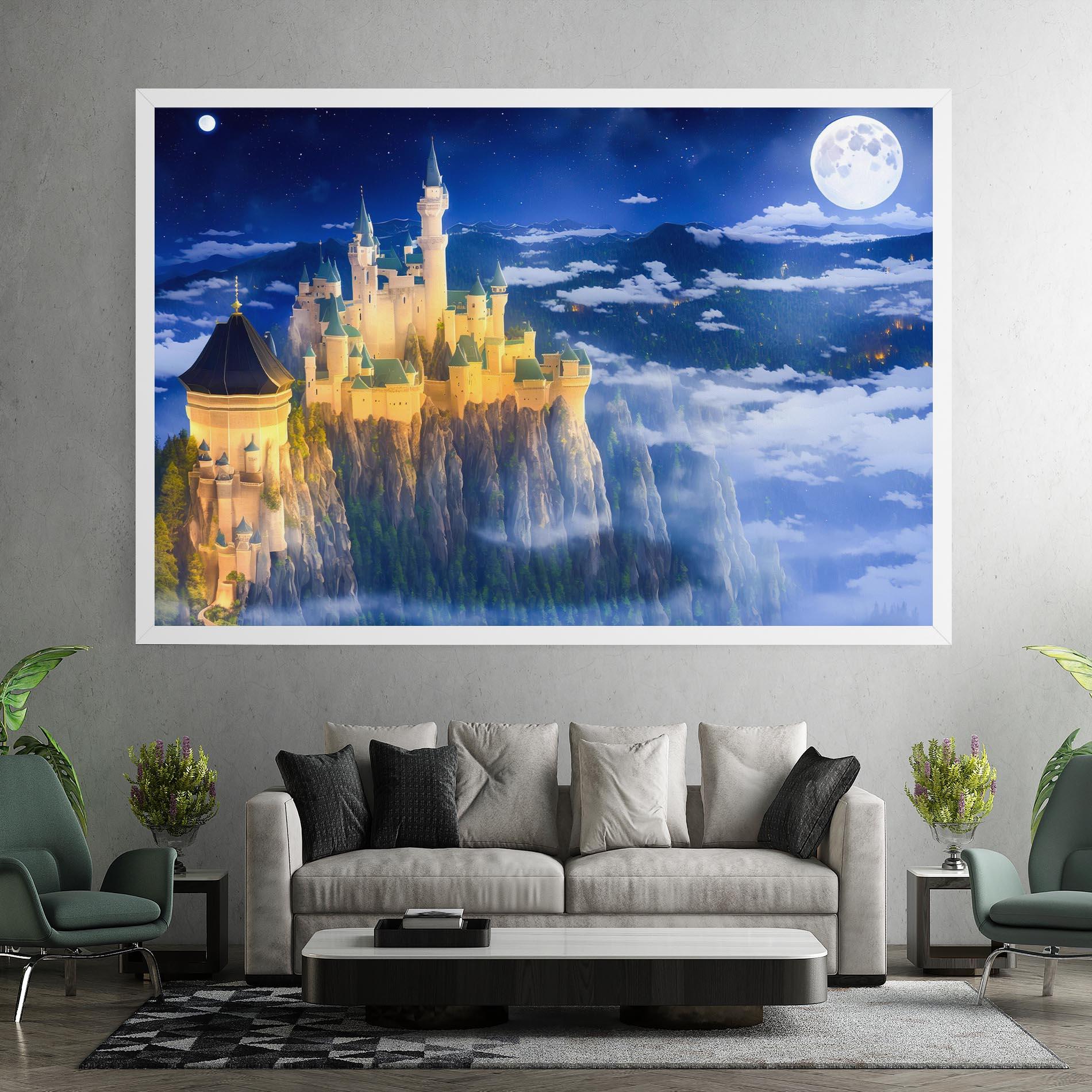 Vászonkép Fairytale Castle mockup 7