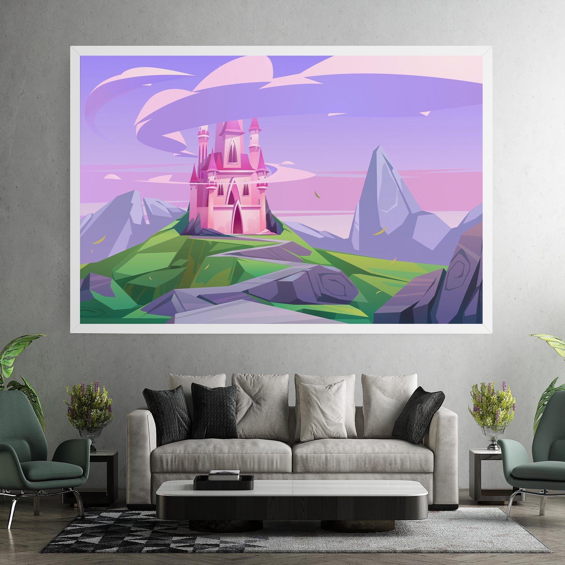 Vászonkép Pink Castle mockup 7